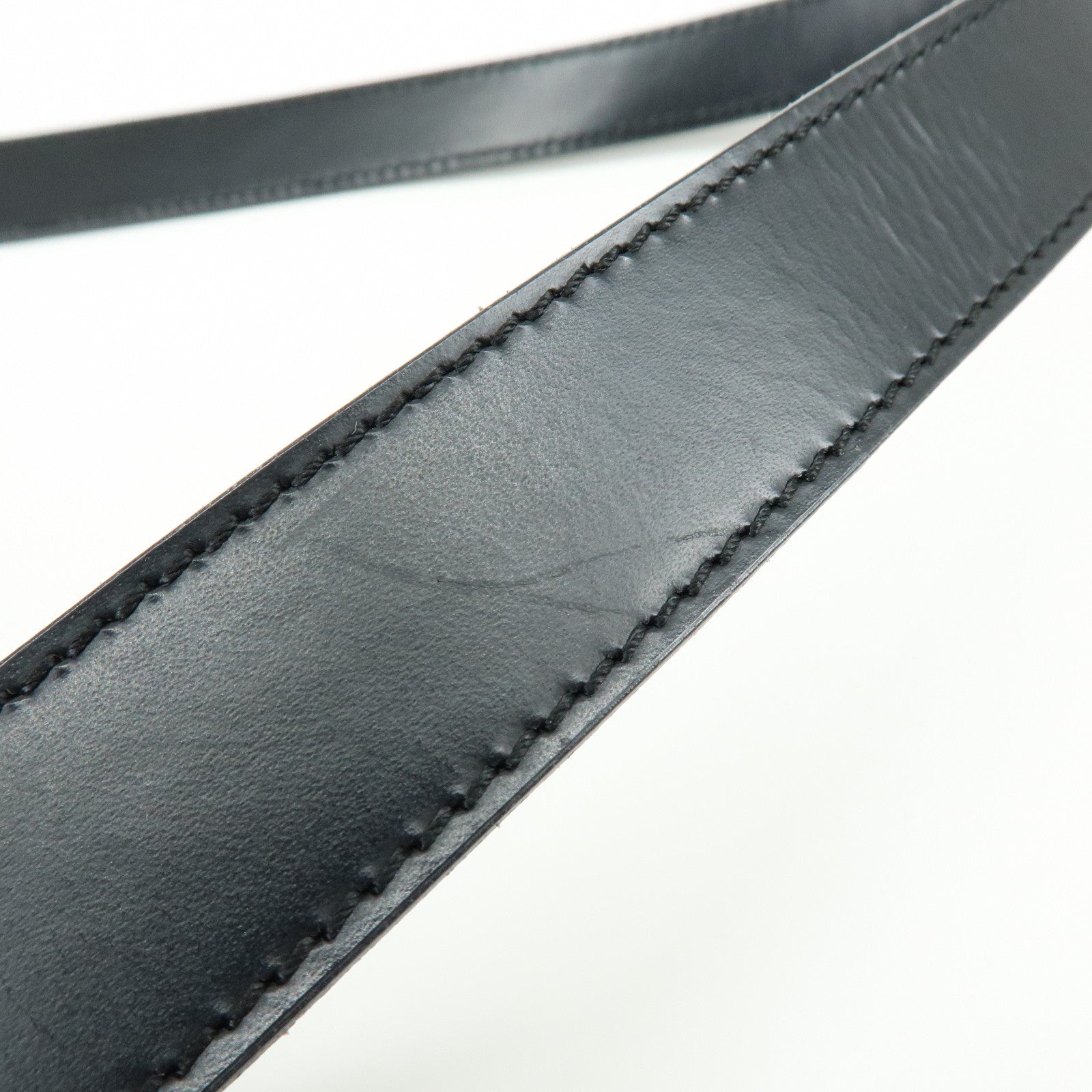 CELINE Macadam PVC Canvas Leather Shoulder Crossbody Bag Black