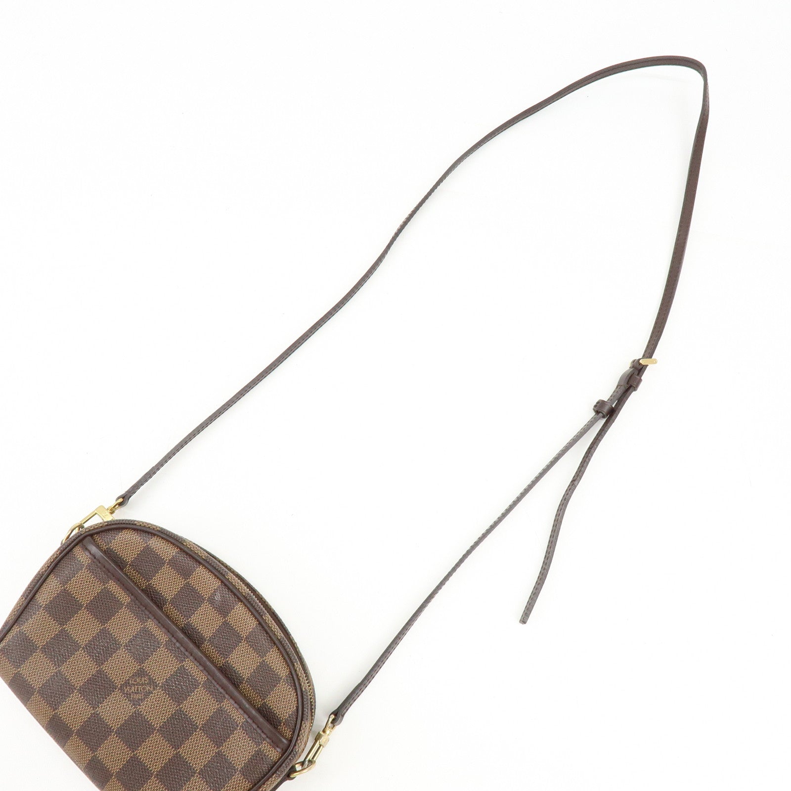 Louis Vuitton Damier Pochette Ipanema Shoulder Bag Ebene N51296
