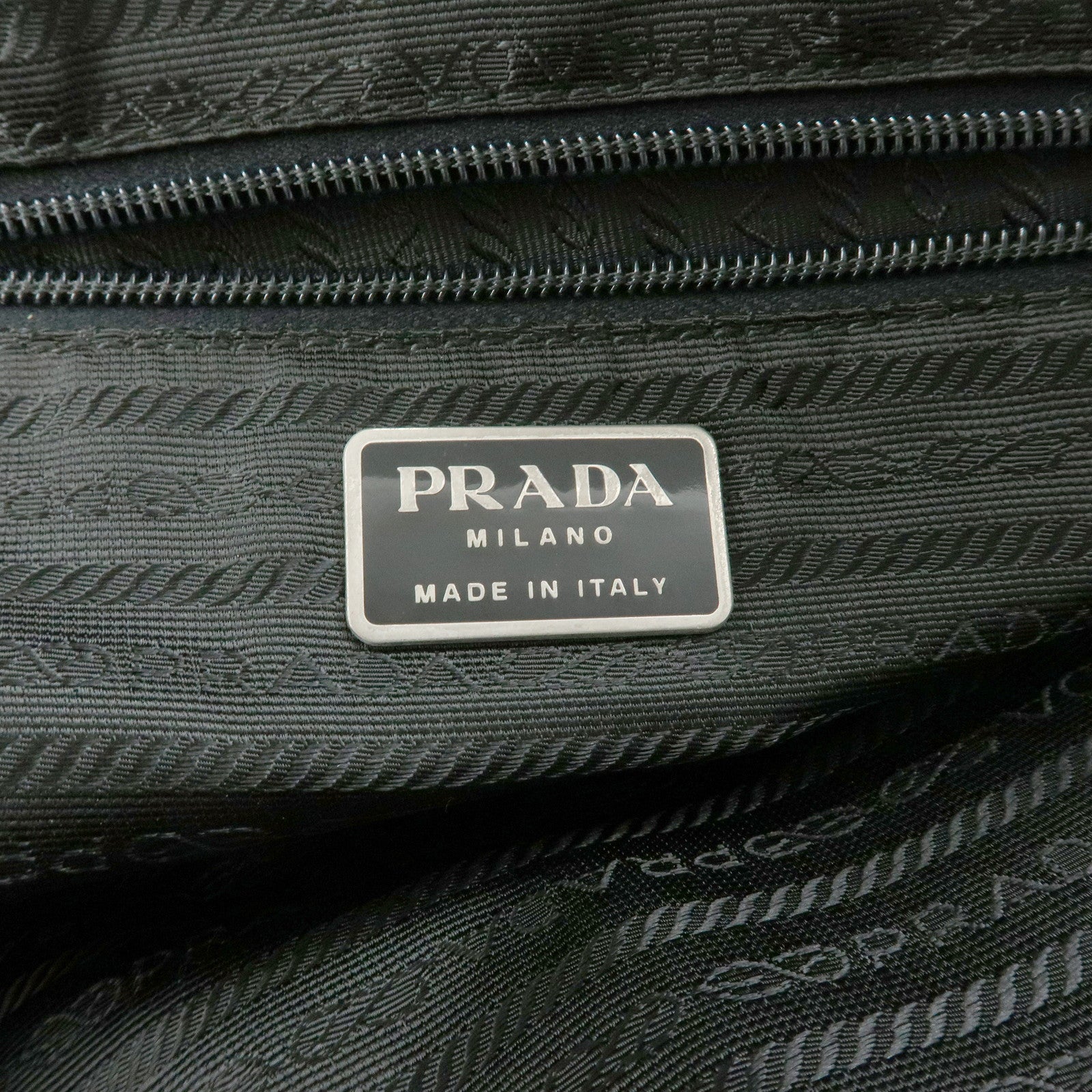 PRADA Triangle Logo Nylon Tote Bag Hand Bag Shoulder Bag Purple