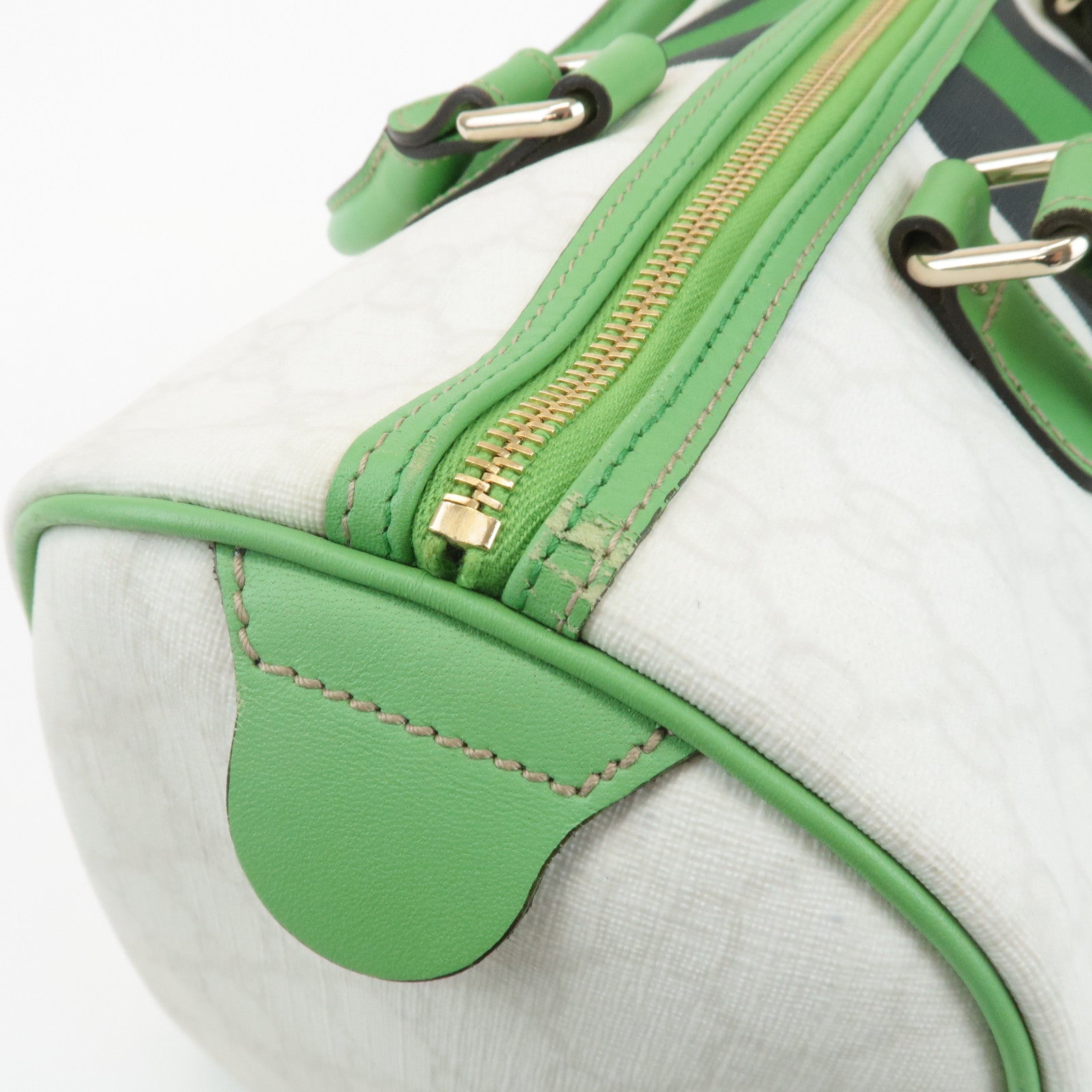 GUCCI JOY Line GG Supreme Leather Boston Bag 189895 Used