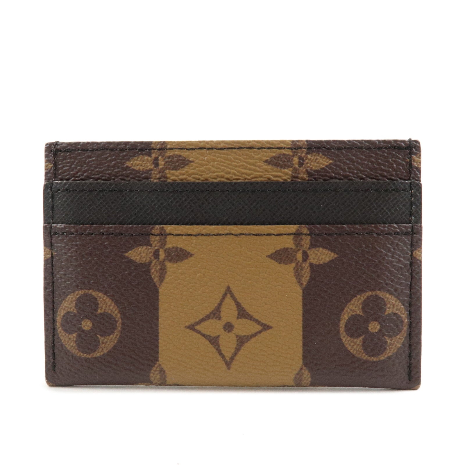 Louis Vuitton Monogram Porte Cartes Double Canvas Card Case M81006 Used