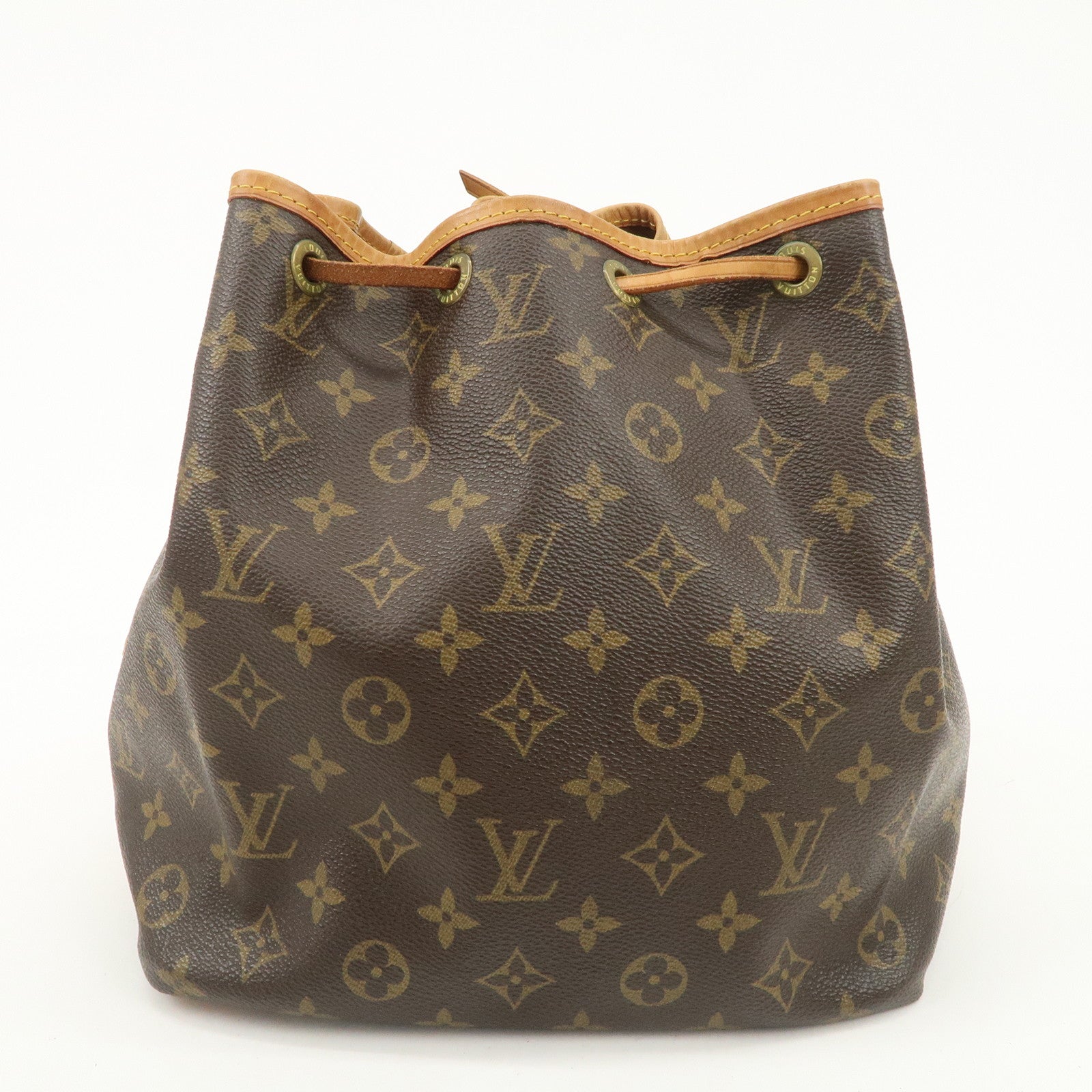 Louis Vuitton Monogram Petit Noe Shoulder Bag Brown M42226