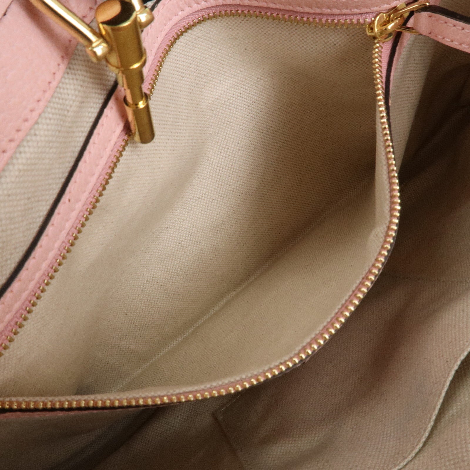 GUCCI New Jackie Flora Canvas Leather Shoulder Bag Hand Bag Pink 550152