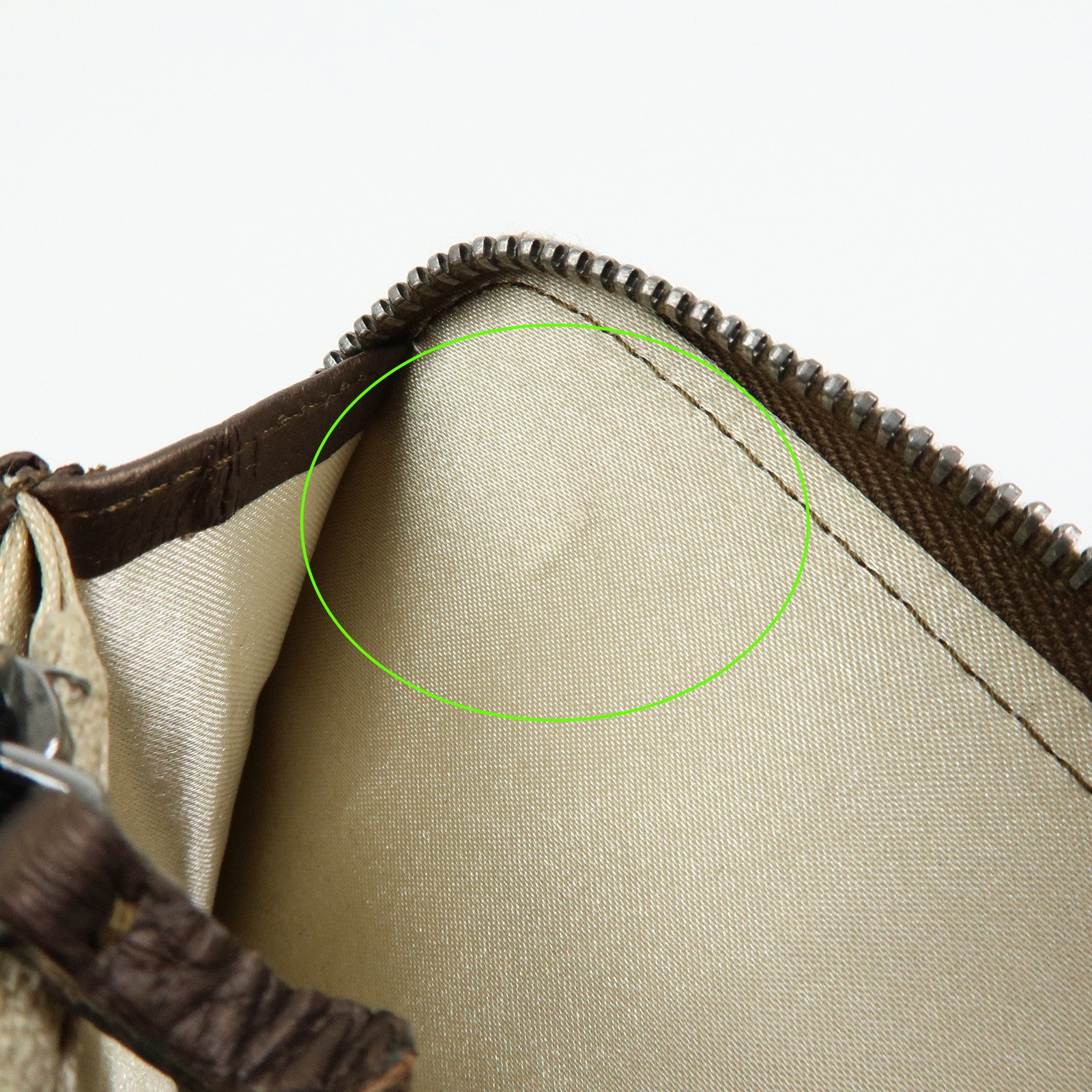 CHANEL COCO Mark Luxury Line Calf Leather Long Wallet Brown