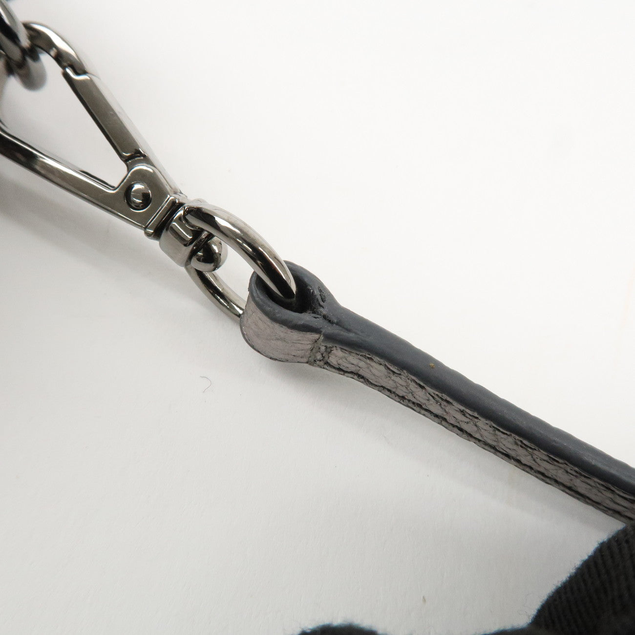 JIMMY CHOO Leather Star Studs Cell Phone Folder Shoulder Bag Silver Used