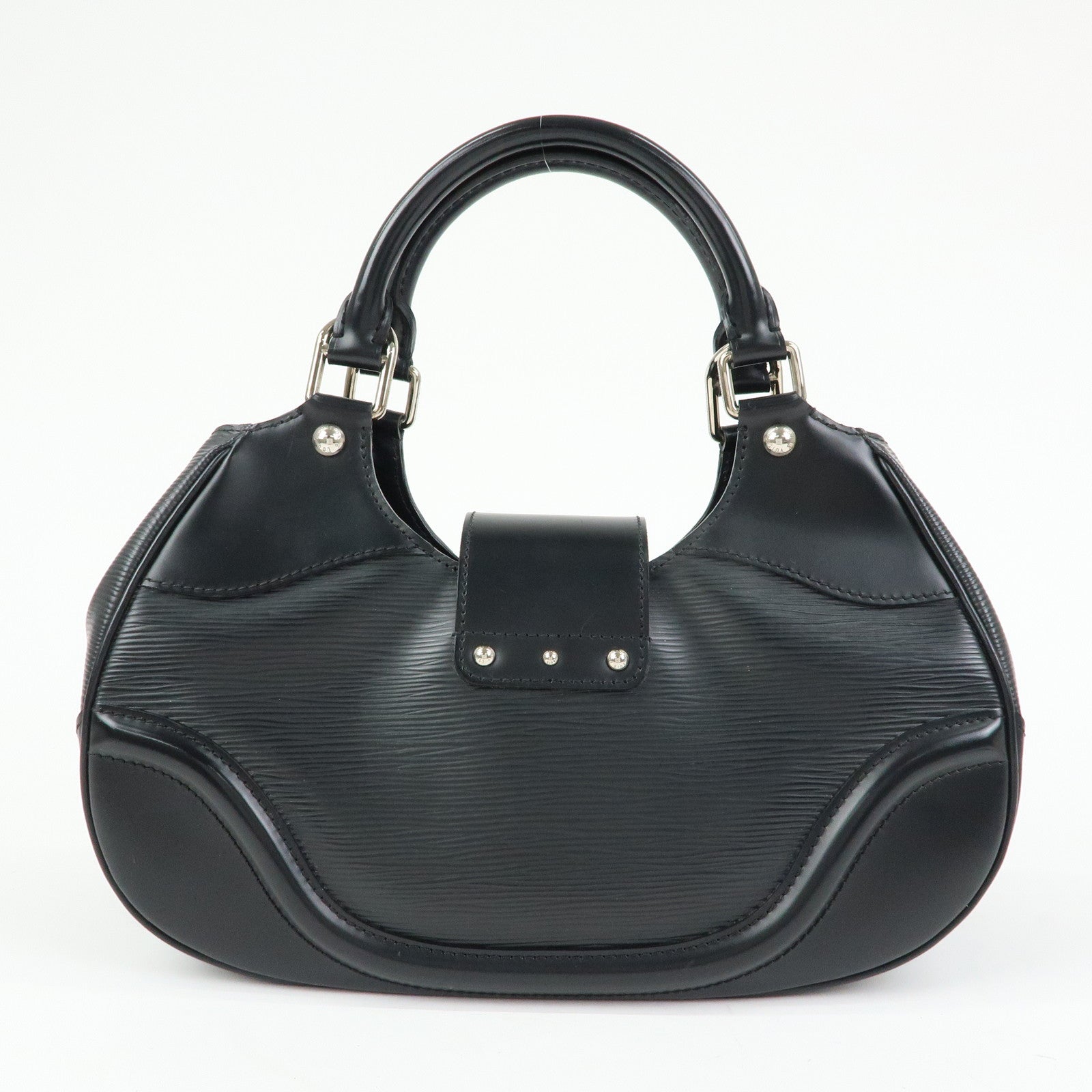 Louis Vuitton Epi Leather Sac Montaigne Hand Bag Noir Black M59302