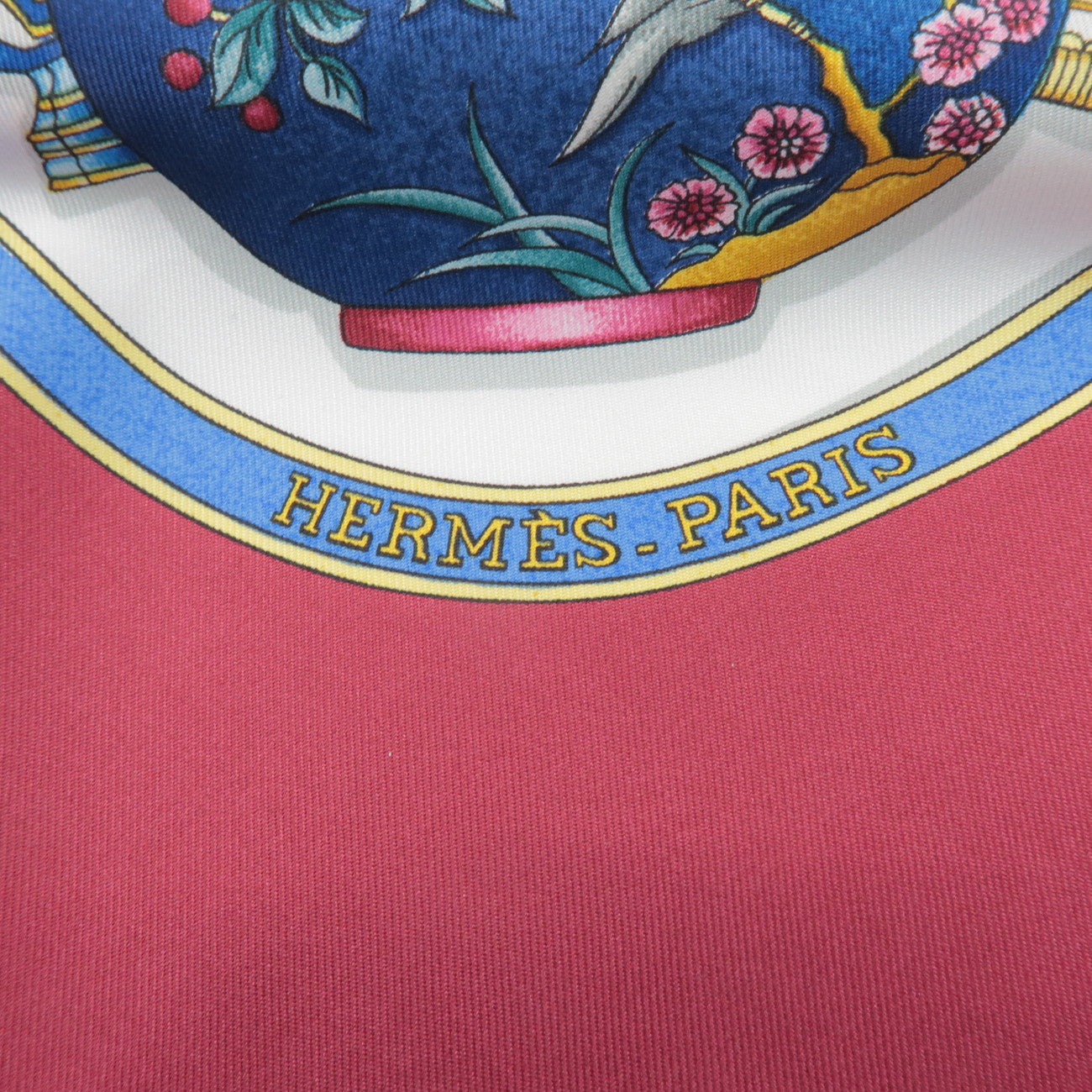 HERMES Carre 90 Silk 100% Scarf Pourvu qu'on ait l'ivresse Bordeaux