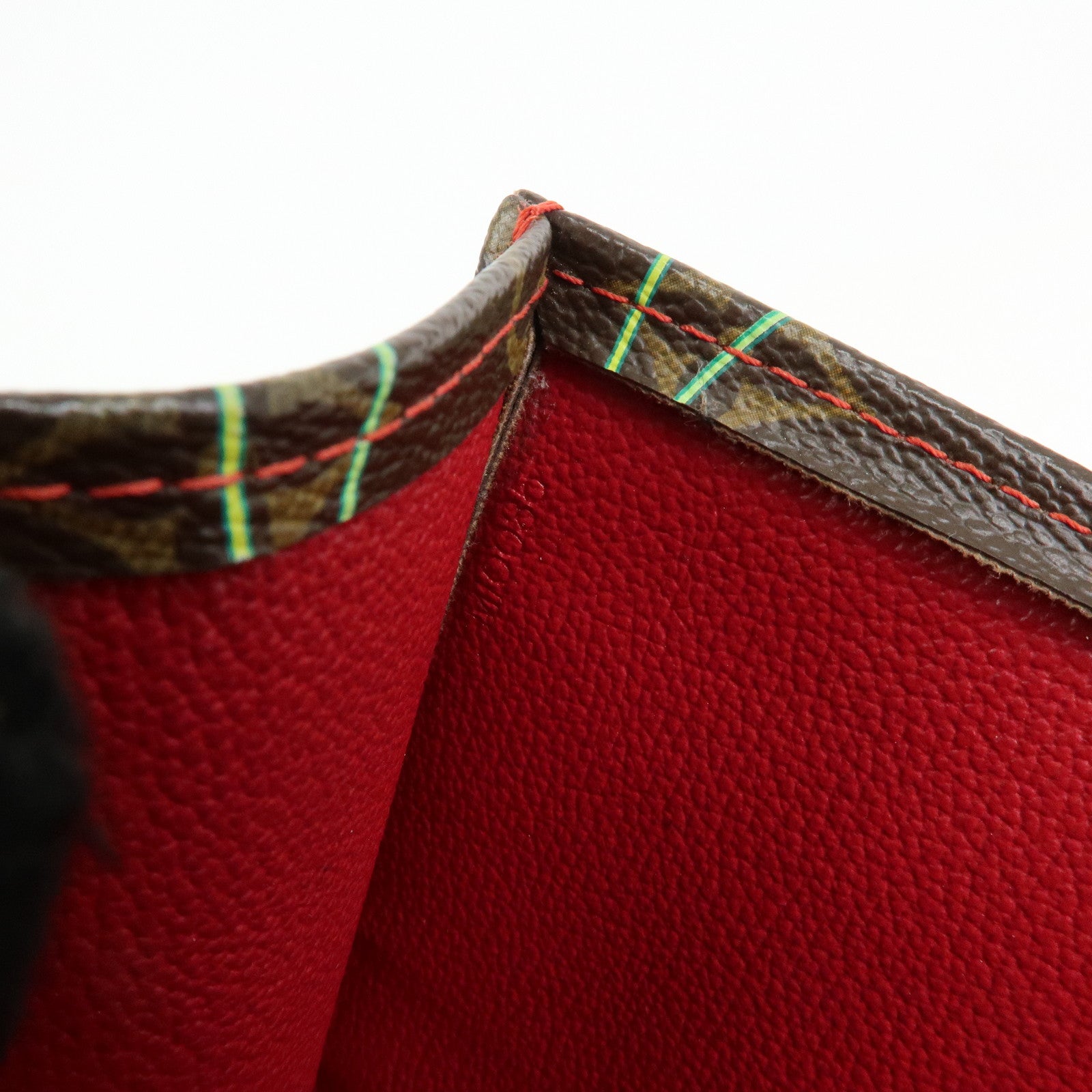 Louis Vuitton Monogram Cherry Sac Plat Tote Bag Brown Cherry M95010