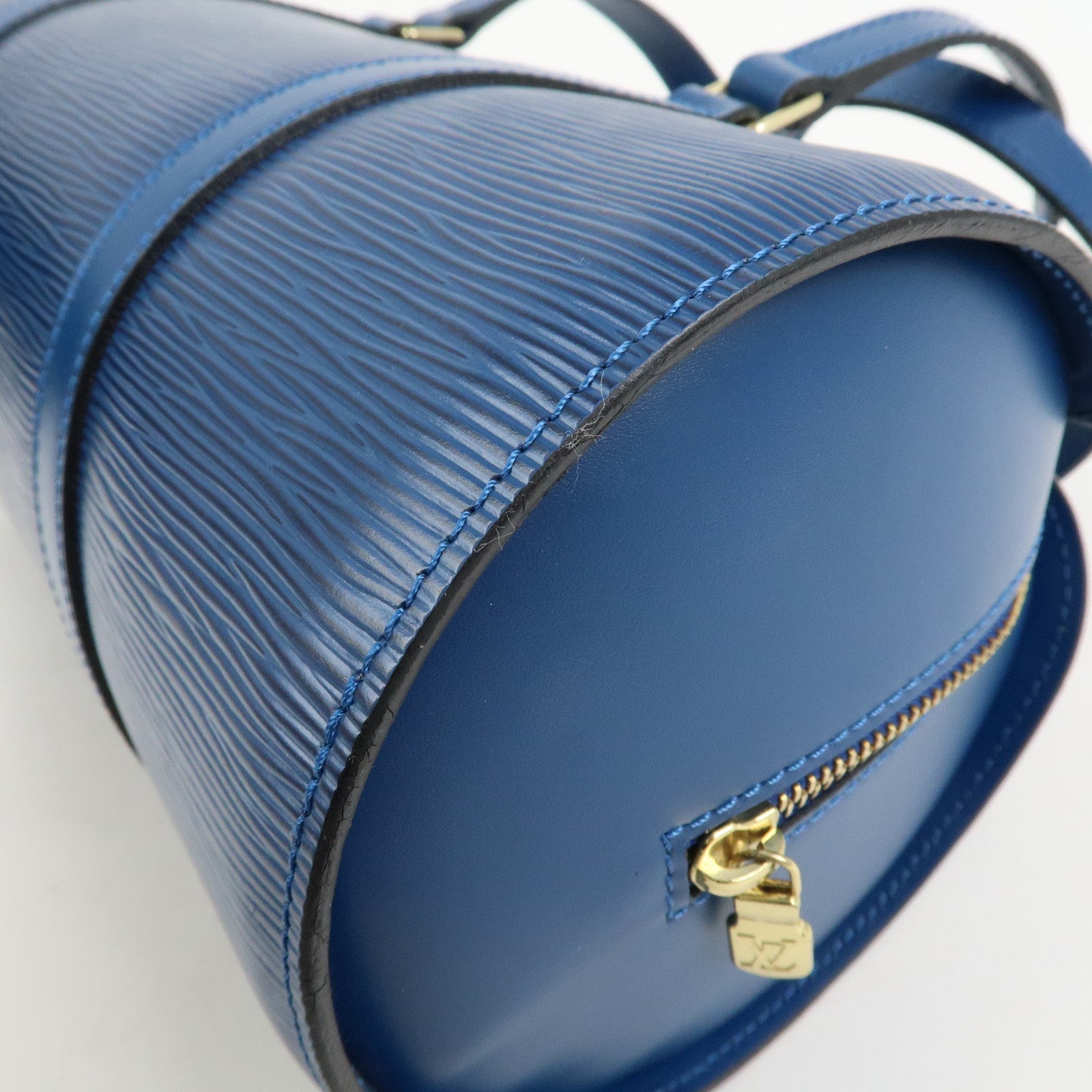 Louis Vuitton Epi Soufflot Shoulder Bag Hand Bag Toledo Blue M52225