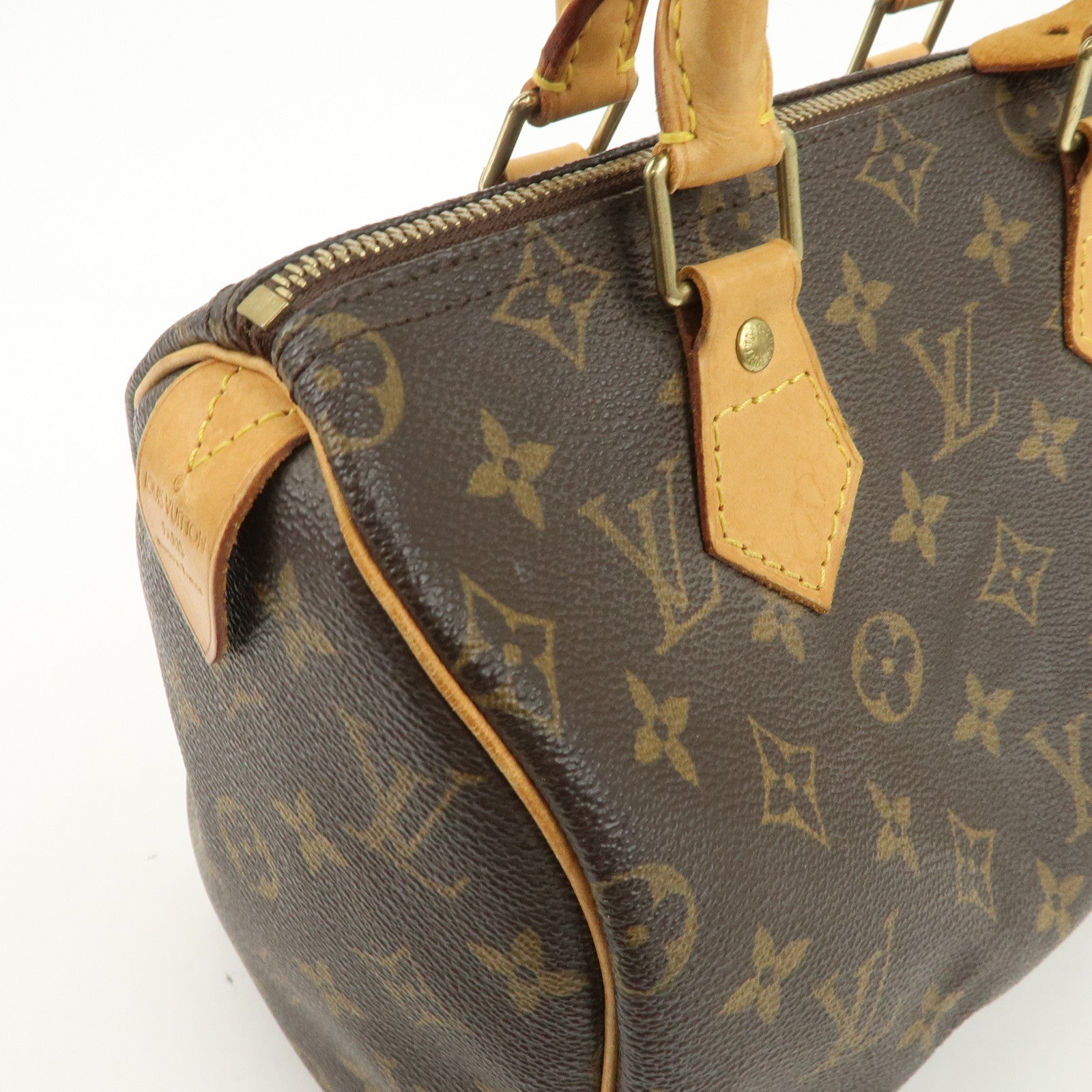 Louis Vuitton Monogram Speedy 25 Boston Bag Hand Bag Brown M41528