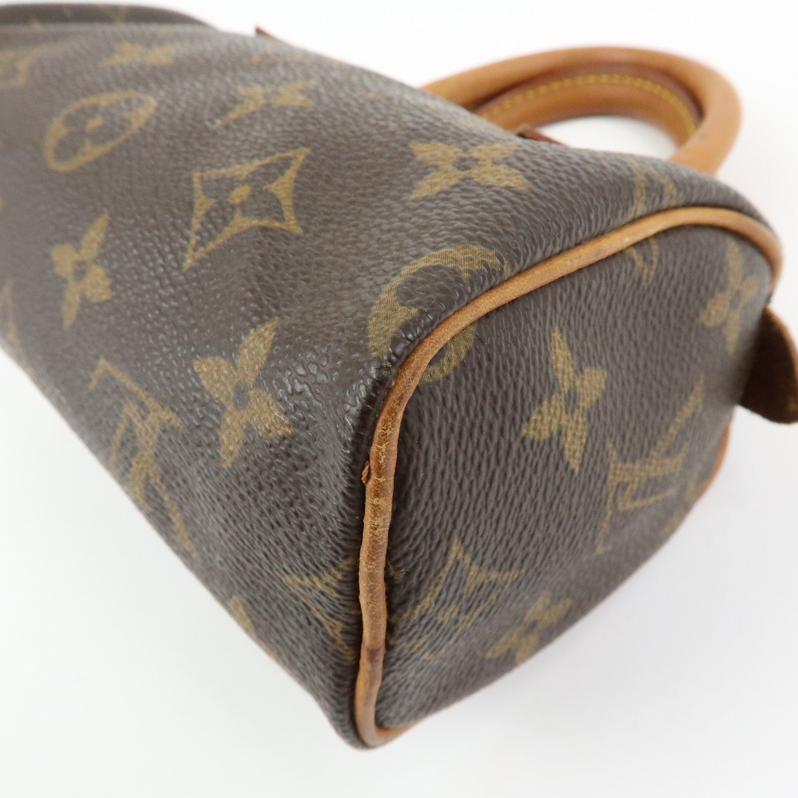 Louis Vuitton Monogram Canvas Mini Speedy Hand Bag & Strap M41534