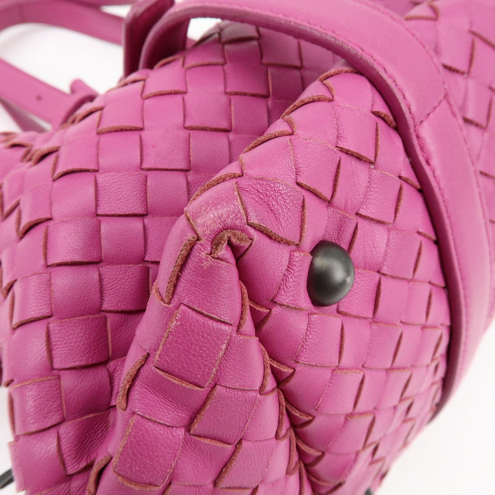 BOTTEGA VENETA Montaigne Lamb Skin Shoulder Bag Purple 272801