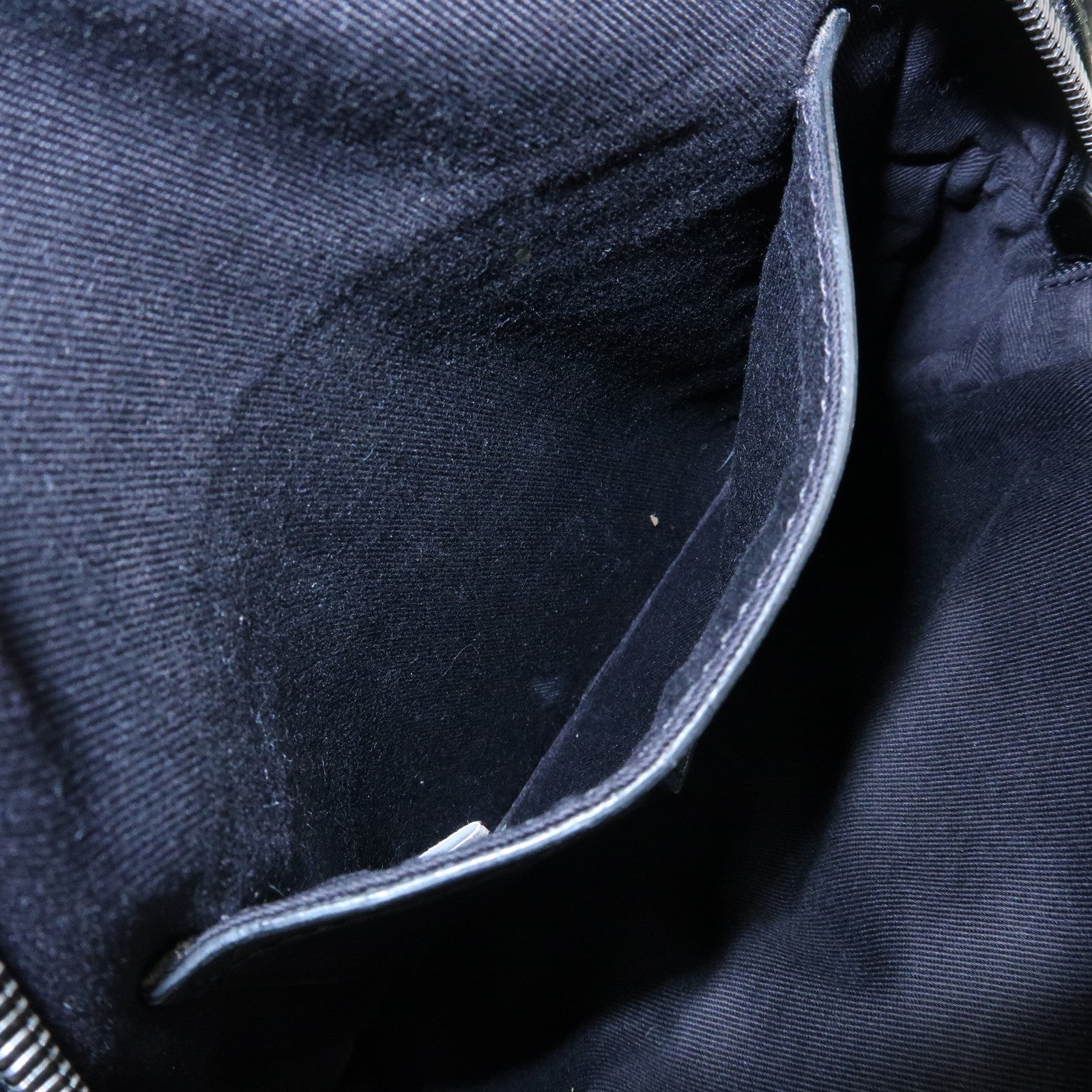 MCM Logo Nylon Leather Cross Body Bag Shoulder Bag Dark Green Black