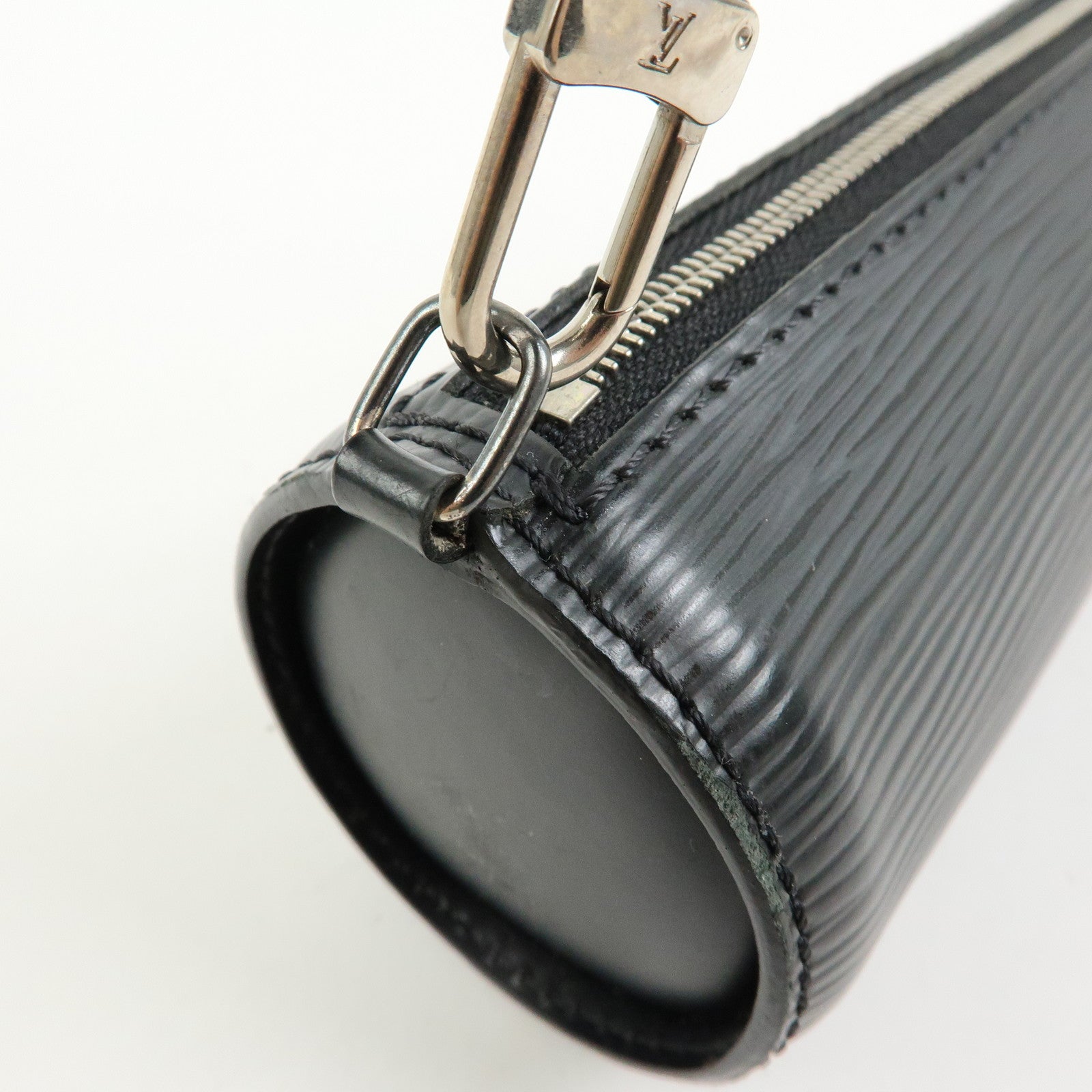 Louis Vuitton Epi Mini Pouch For Soufflot Hand Bag Noir