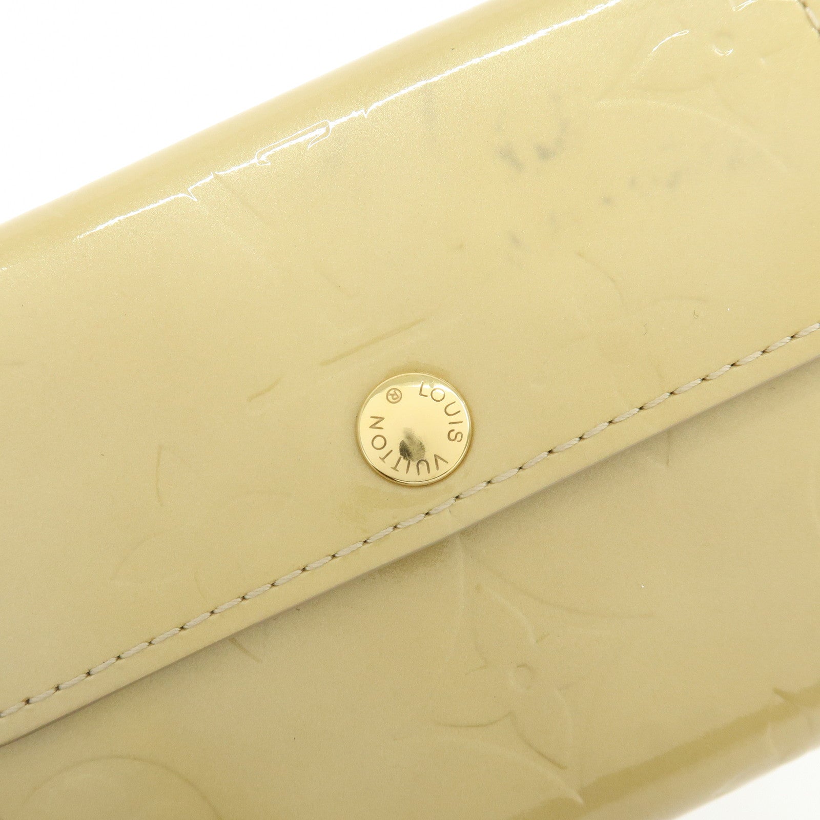Louis Vuitton Monogram Vernis Leather Ludlow Wallet Beige M91160