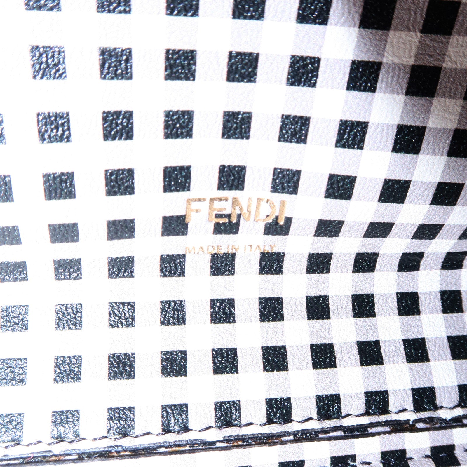 FENDI Peekaboo X Lite Leather 2Way Bag Shoulder Bag Brown 8BN310