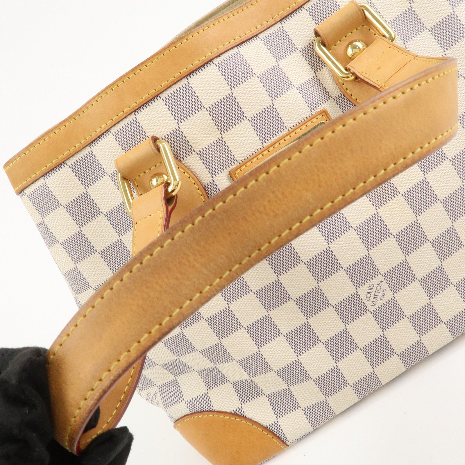 Louis Vuitton Damier Azur Hampstead PM Hand Bag Ivory N51207