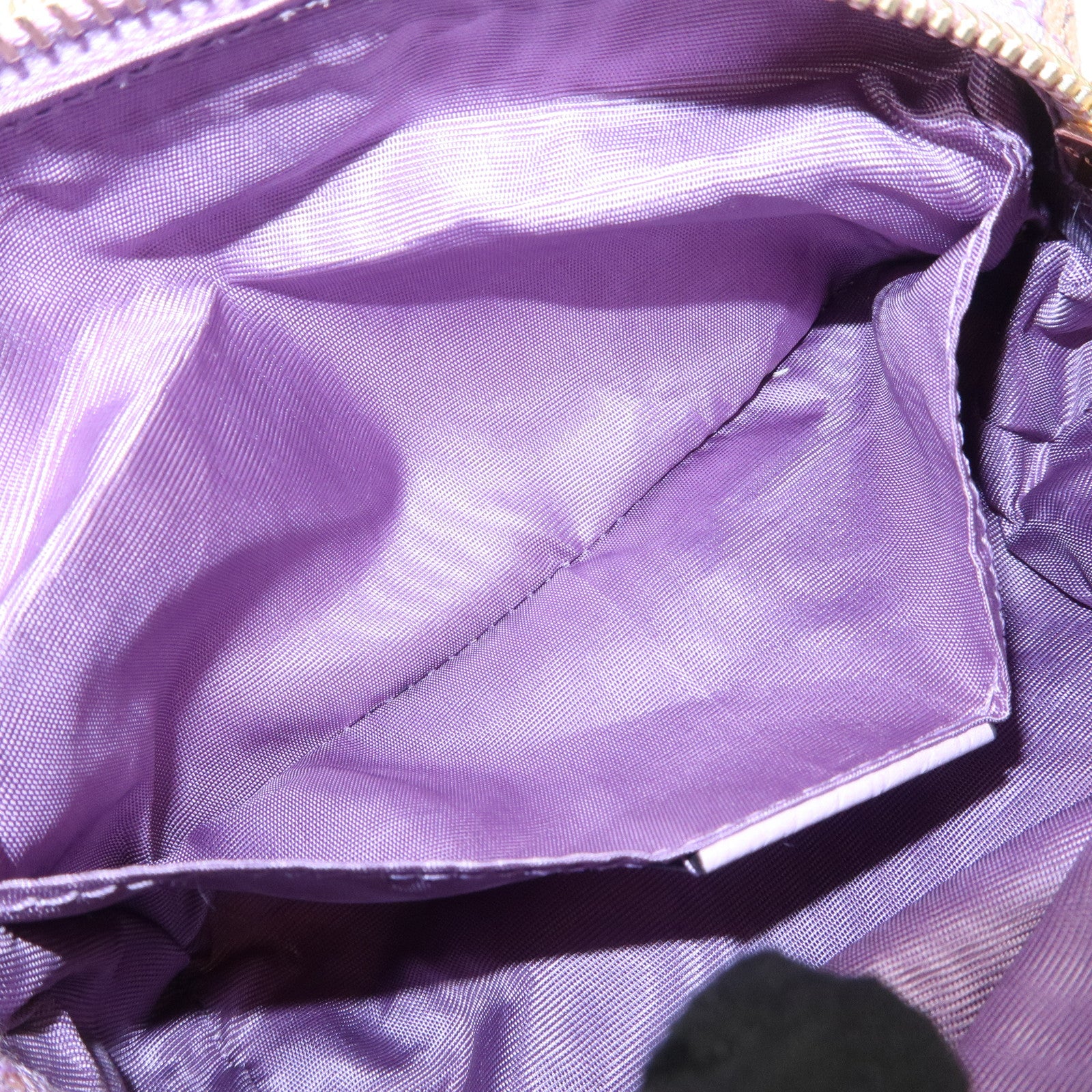 GUCCI GG Marmont Canvas Leather Pouch Flower Purple 577355