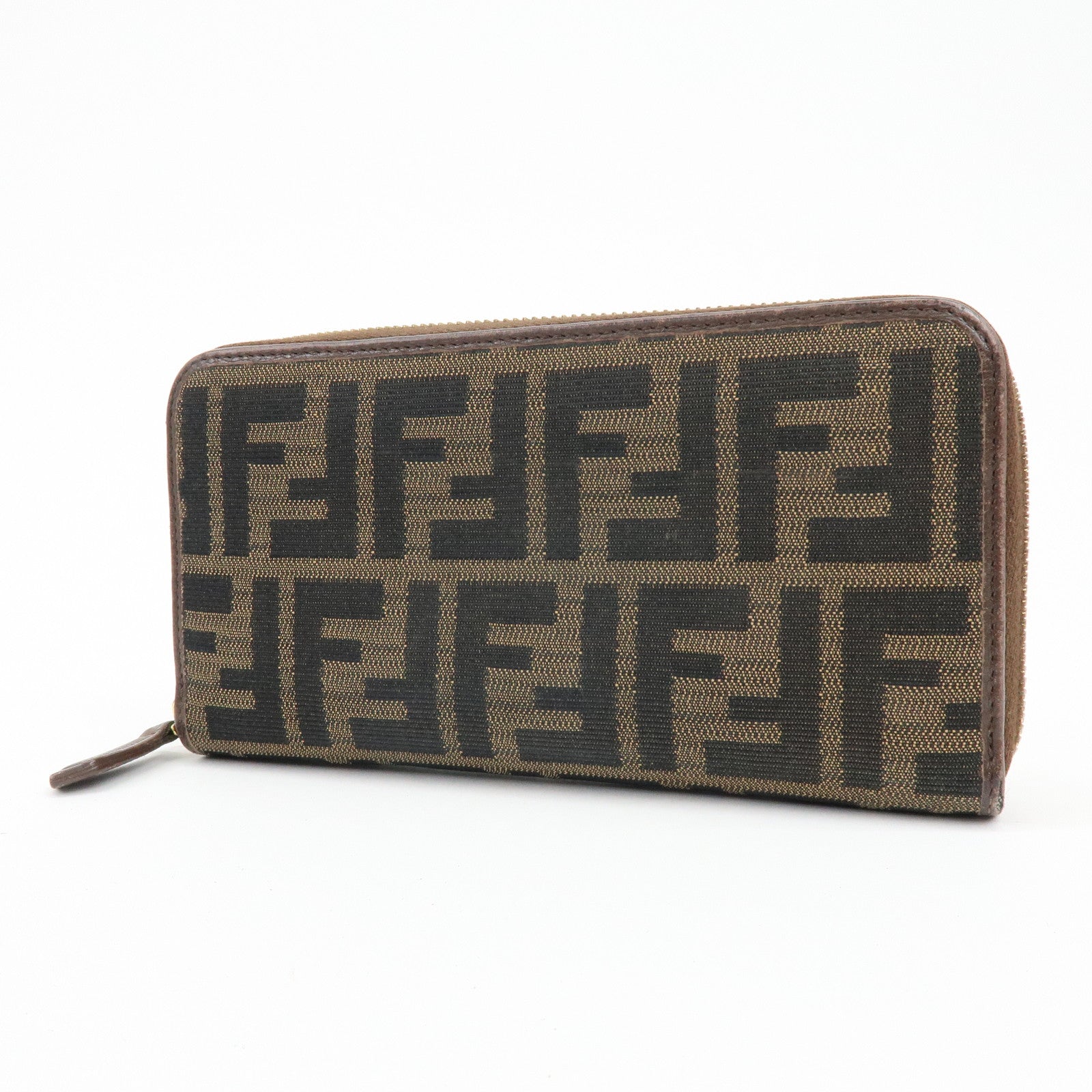 FENDI Zucca Set of 2 Canvas Compact Wallet Long Wallet 30729