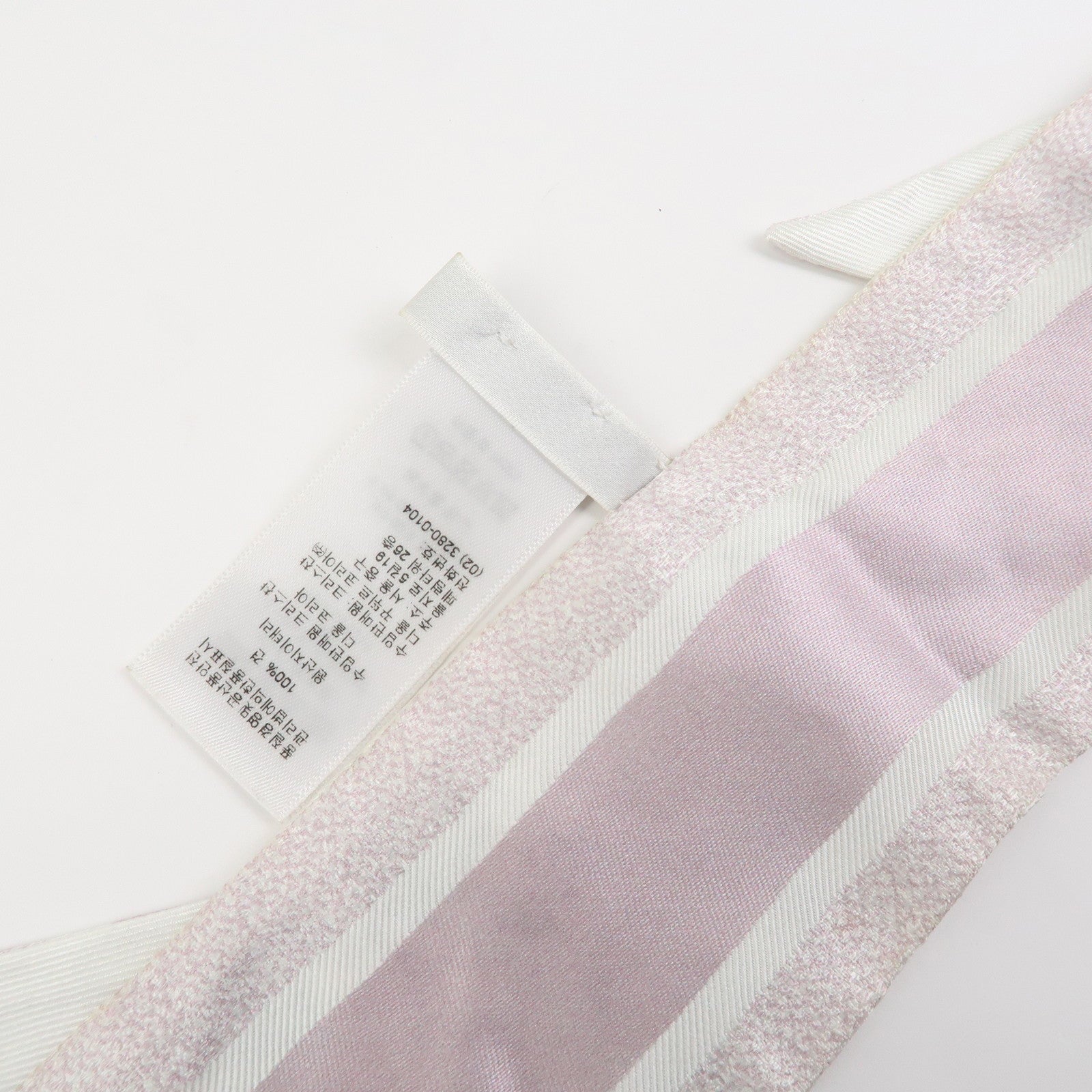 Christian Dior Mitzah Silk 100% Scarf Botanical Ivory Pink