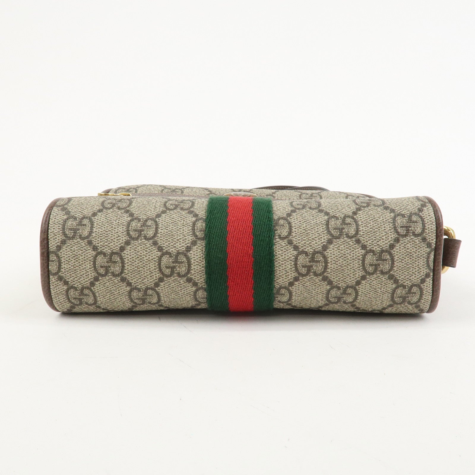 GUCCI Ophidia Sherry GG Supreme PVC Shoulder Bag Beige