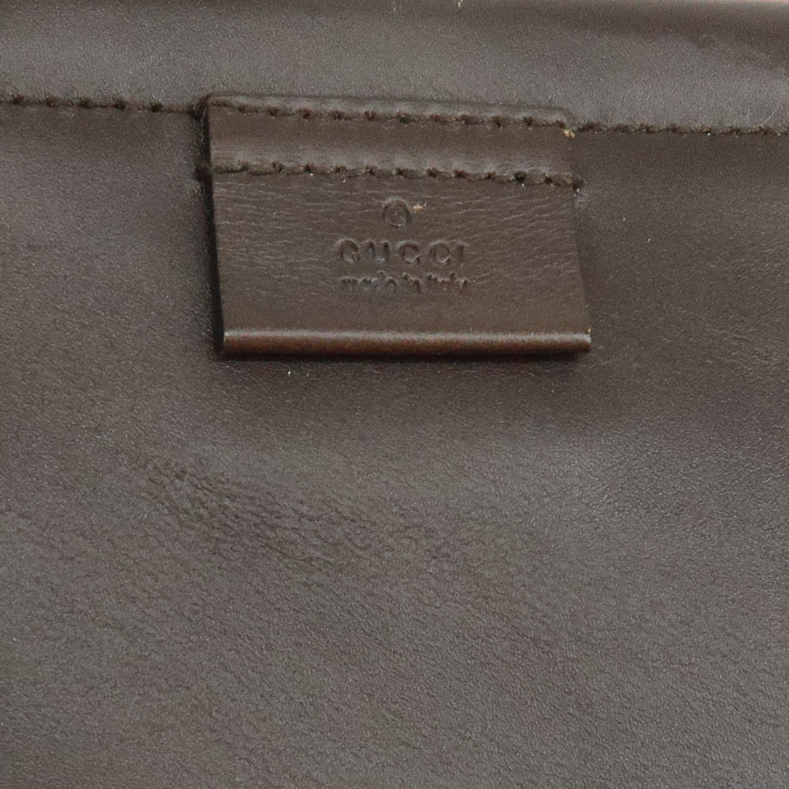 GUCCI Suede Leather Tote Bag Hand Bag Brown 95374