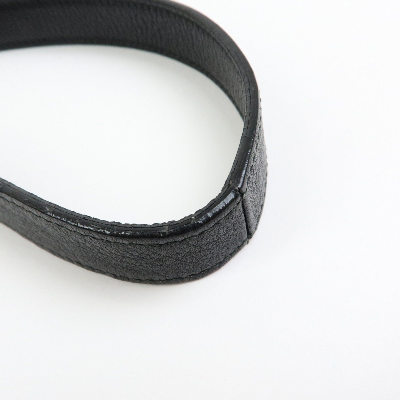 SAINT LAURENT PARIS Muse Two Canvas Leather 2Way Bag Black 313499