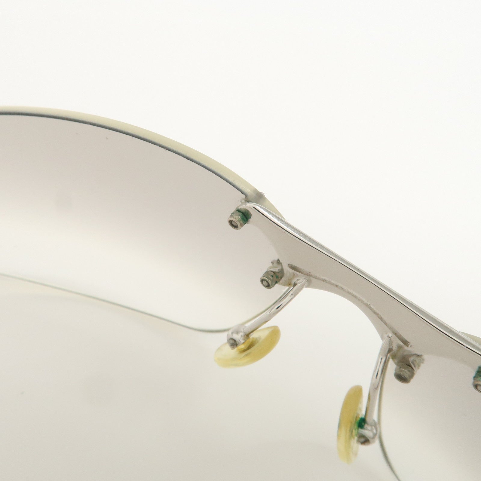 Christian Dior Sunglasses Clear Metal Flame Silver