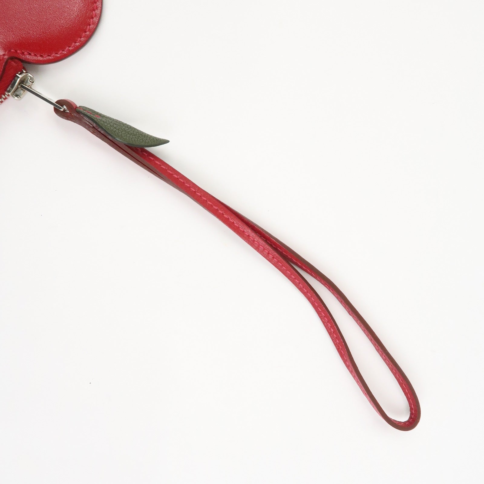 HERMES Tutti Frutti Porte Monnaie Pomme T Stmaped Apple Coin Case