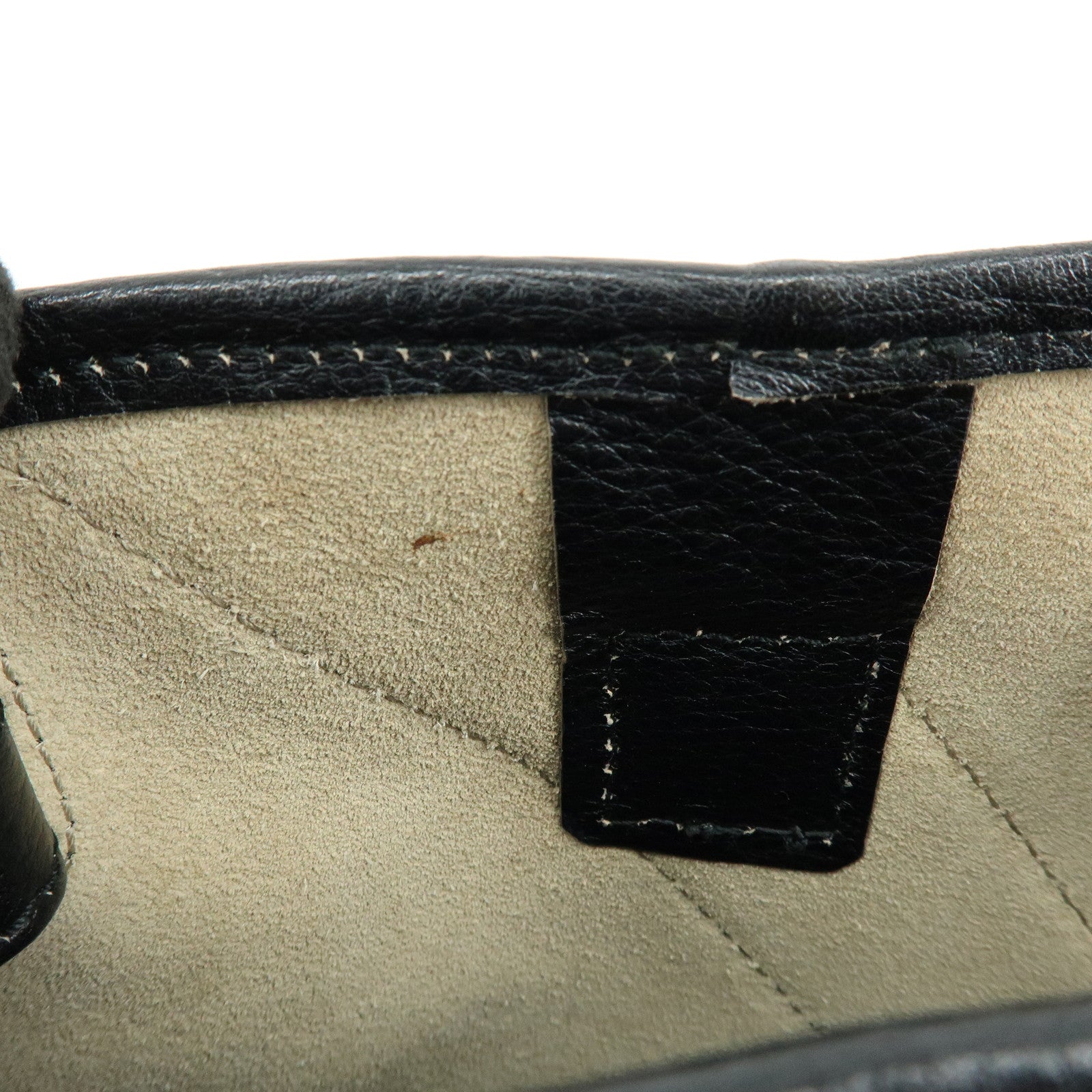 SAINT LAURENT PARIS YSL Y Line Calf Leather Tote Bag Black 168462