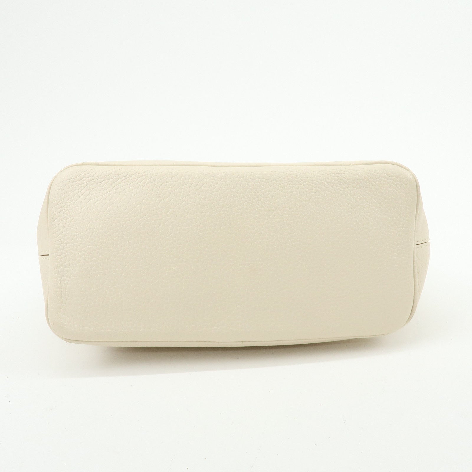 BOTTEGA VENETA Leather Shoulder Bag Hand Bag Ivory