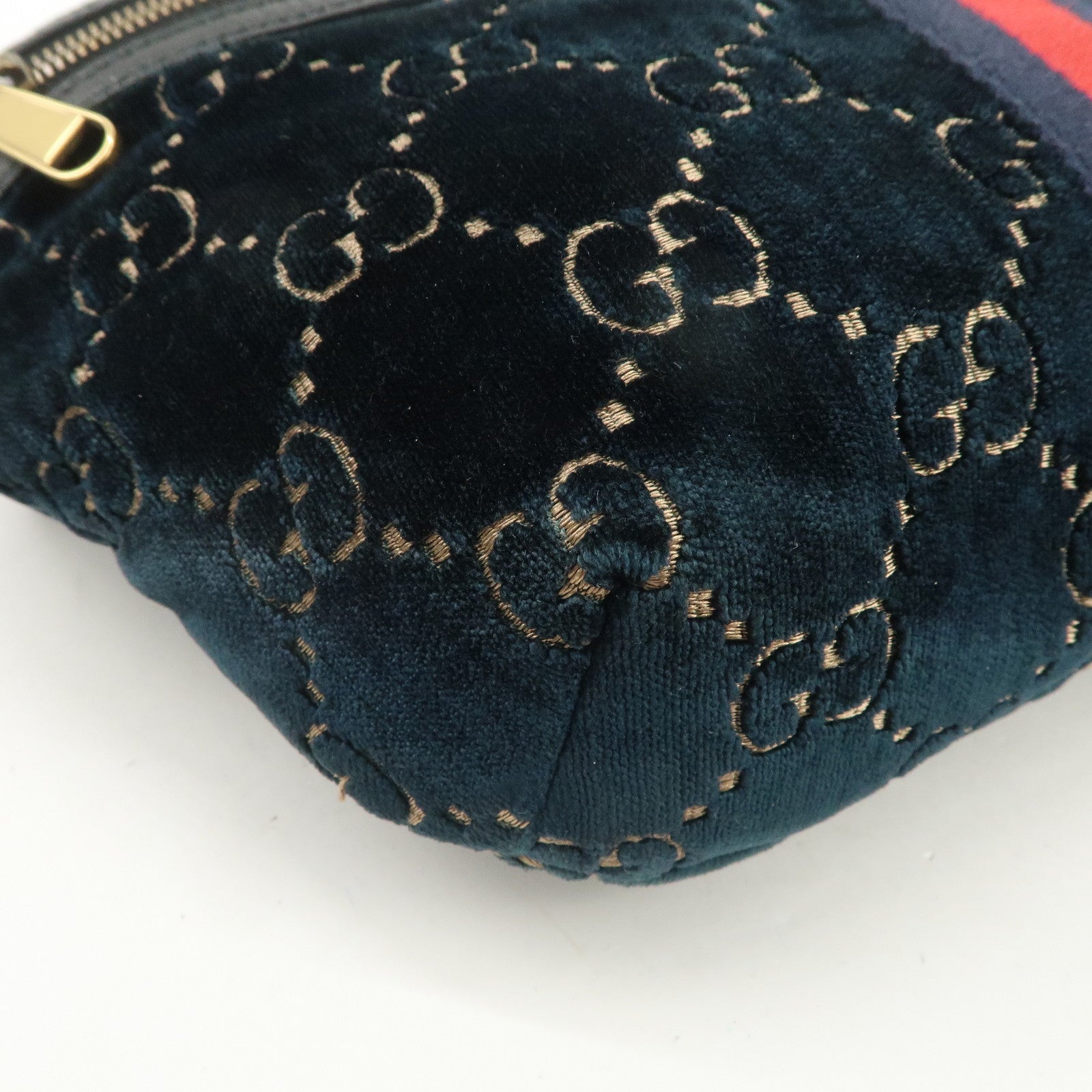 GUCCI Ophidia GG Velvet Leather Waist Bag Crossbody Bag 574968