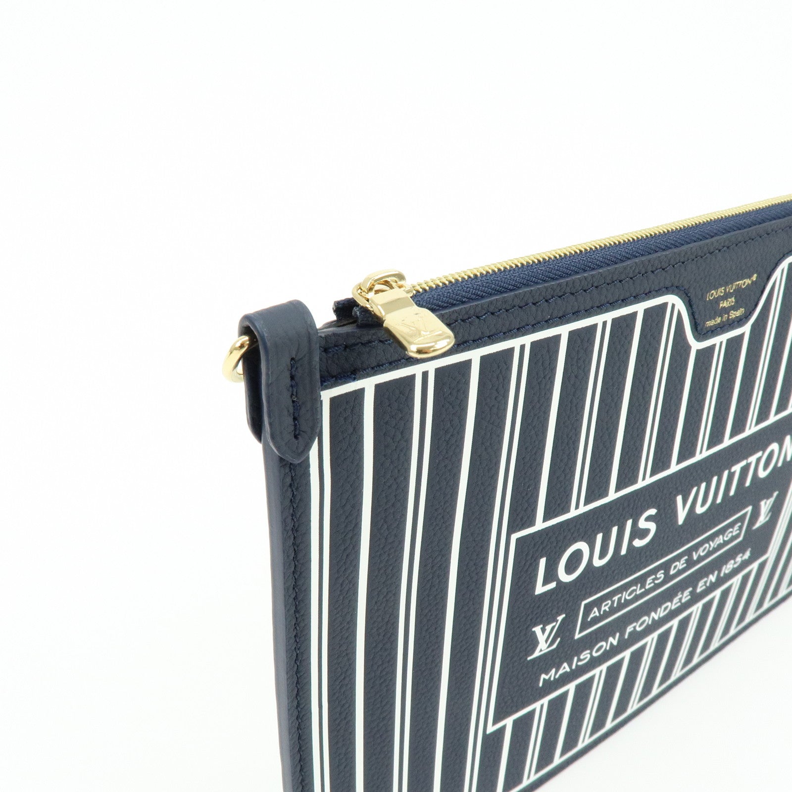 Louis Vuitton Monogram Grain Leather Pouch for Neverfull MM M14994