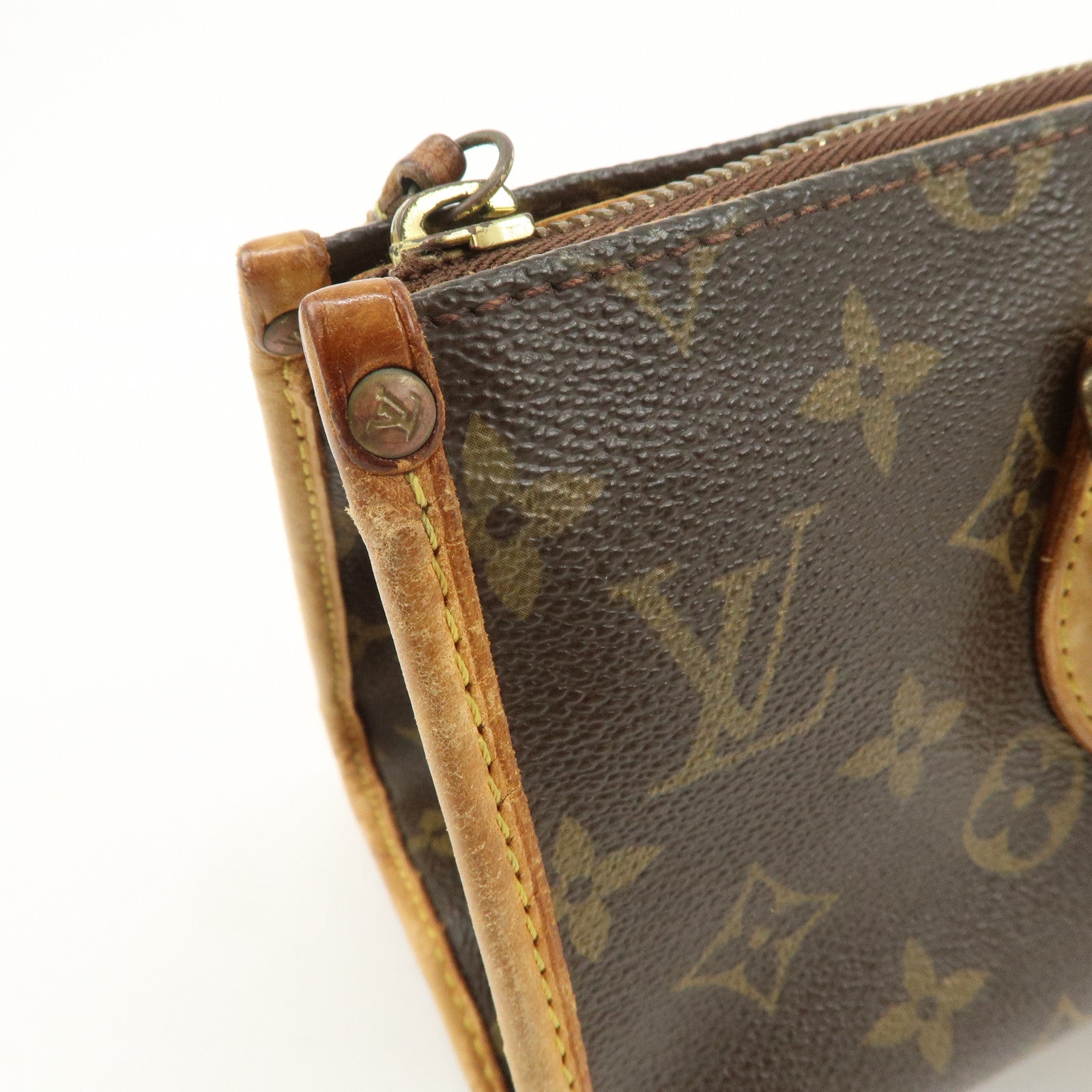 Louis Vuitton Monogram Popincourt Hand Bag Brown M40009 Used