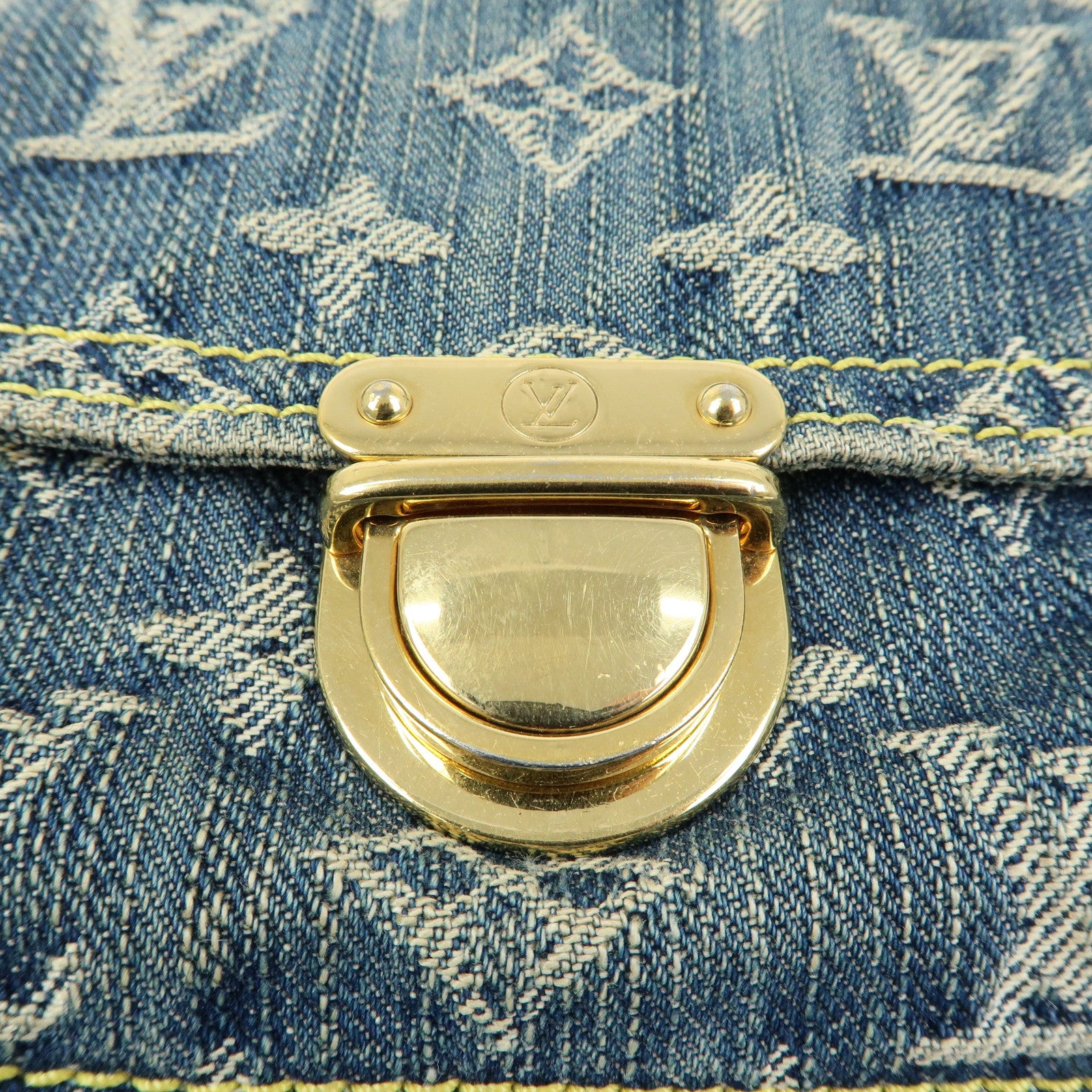 Louis Vuitton Monogram Denim Bum Bag Waist Bag Blue M95347