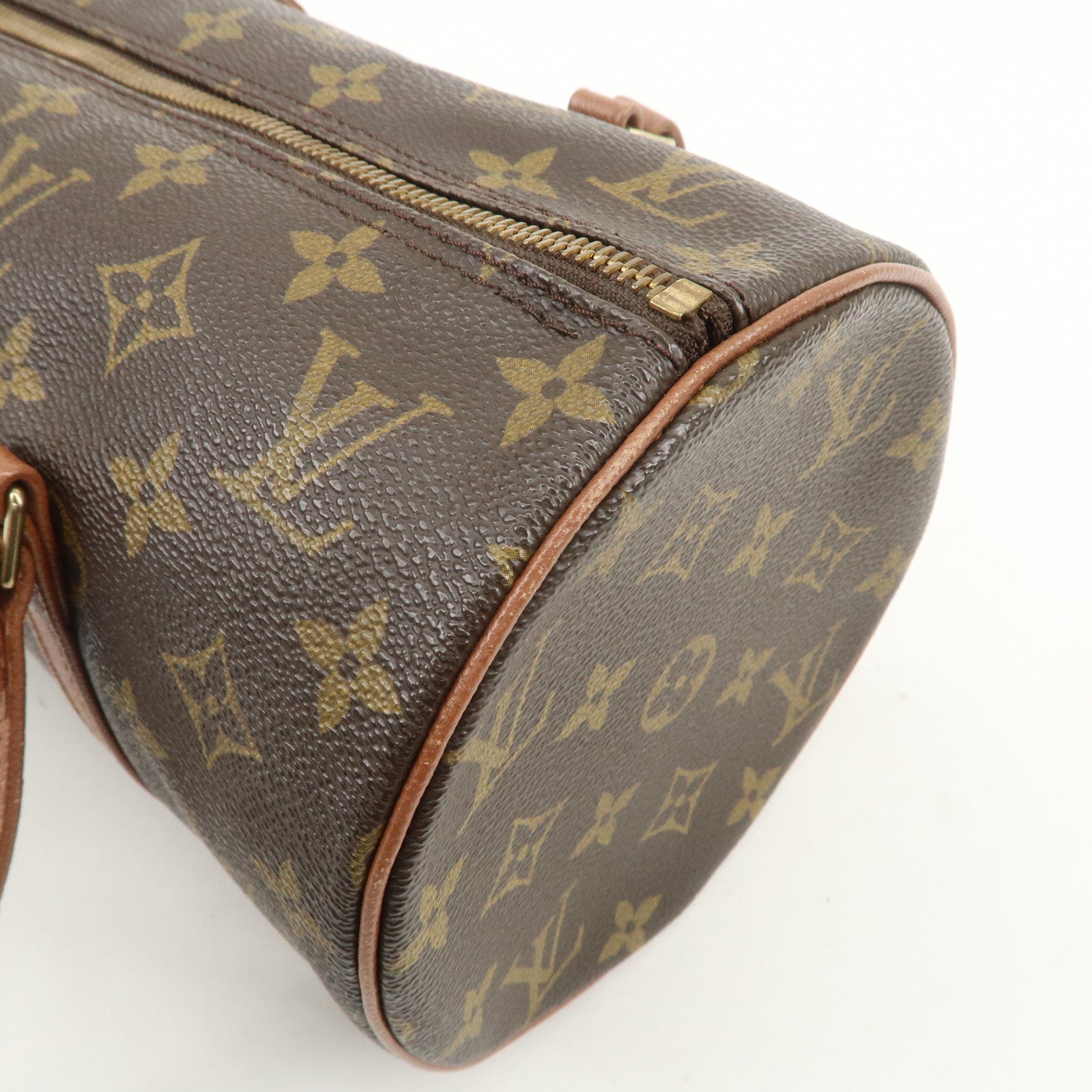 Louis Vuitton Monogram Papillon 30 Hand Bag Brown M51365