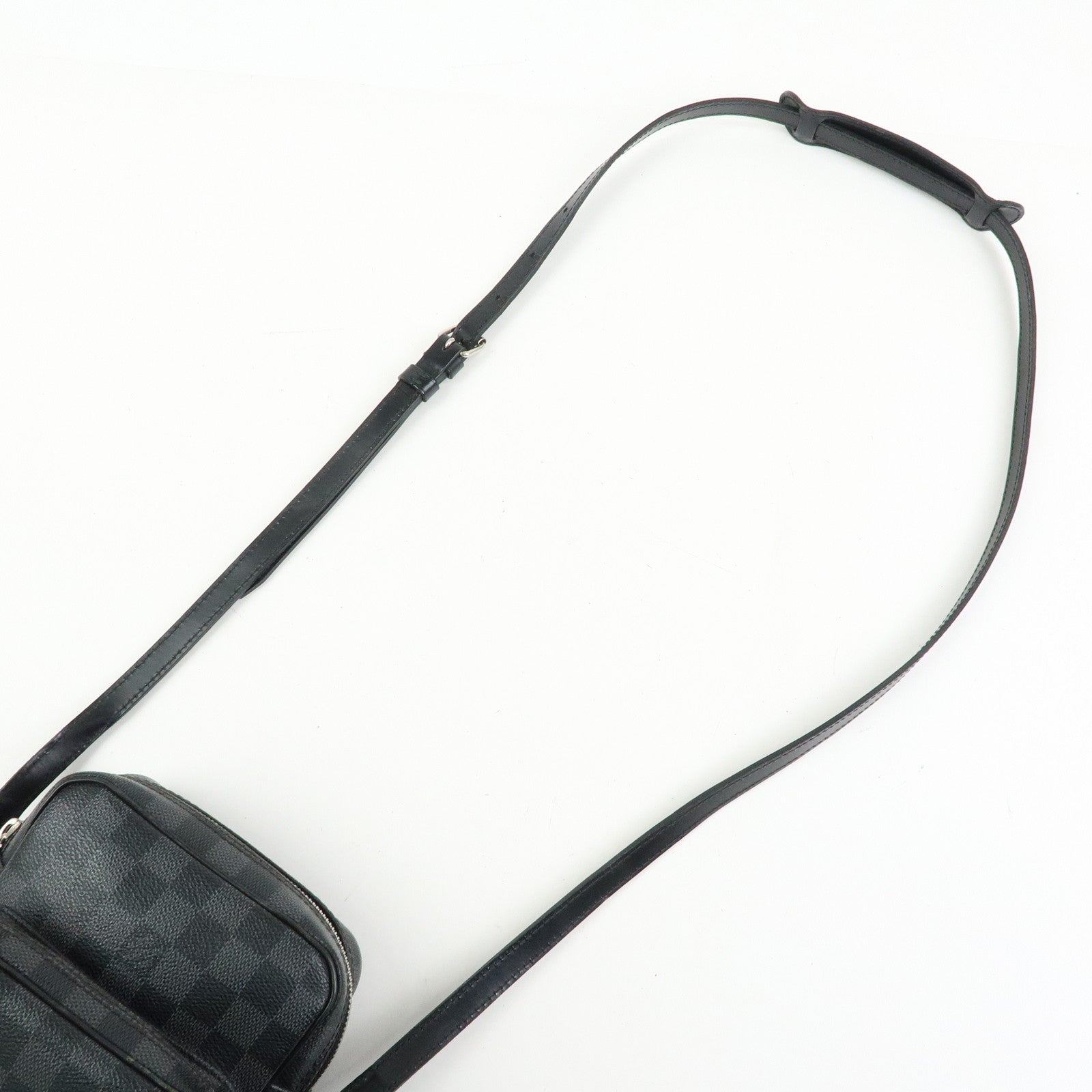 Louis Vuitton Damier Graphite Rem Shoulder Bag Black N41446