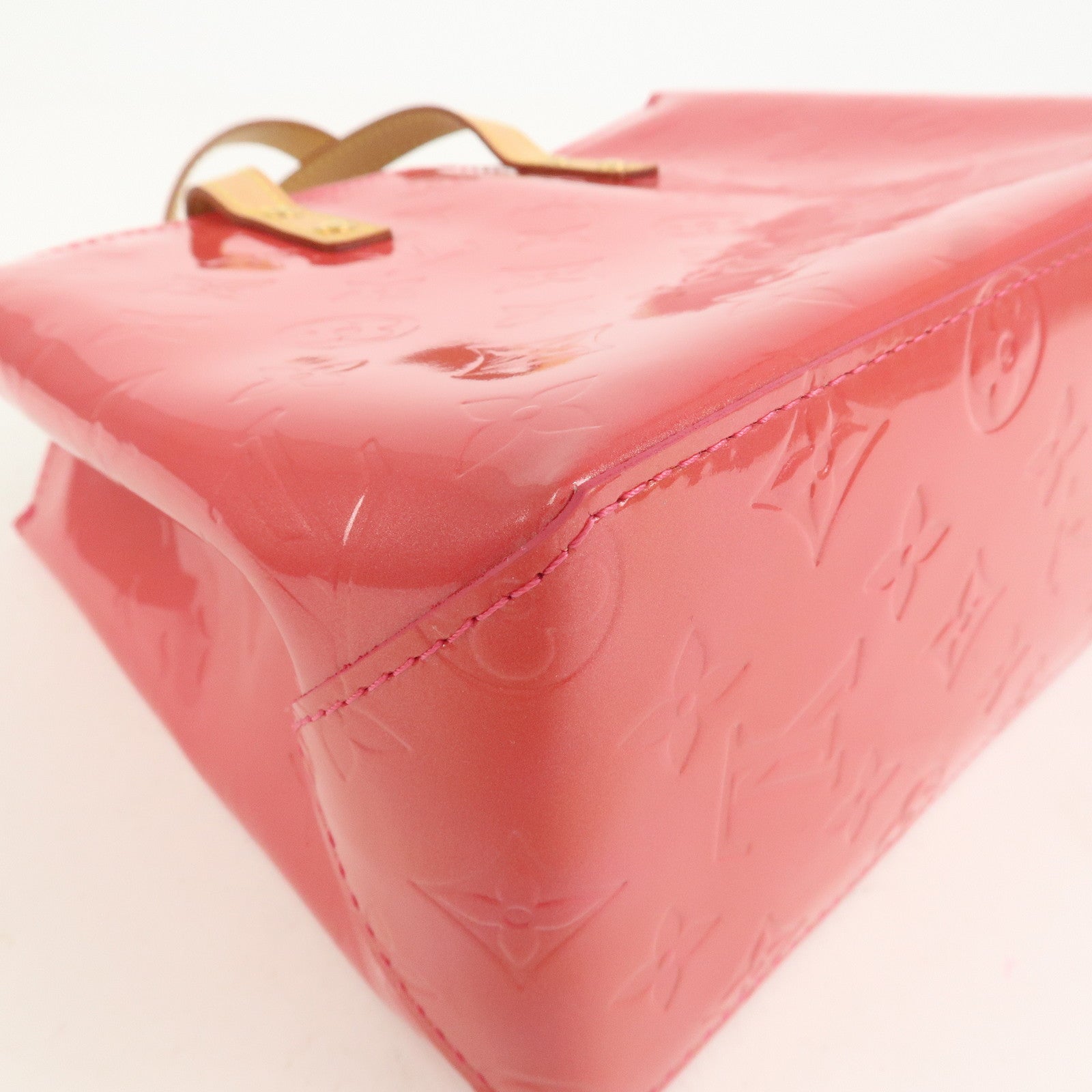 Louis Vuitton Monogram Vernis Lead PM Hand Bag Framboise M9132F
