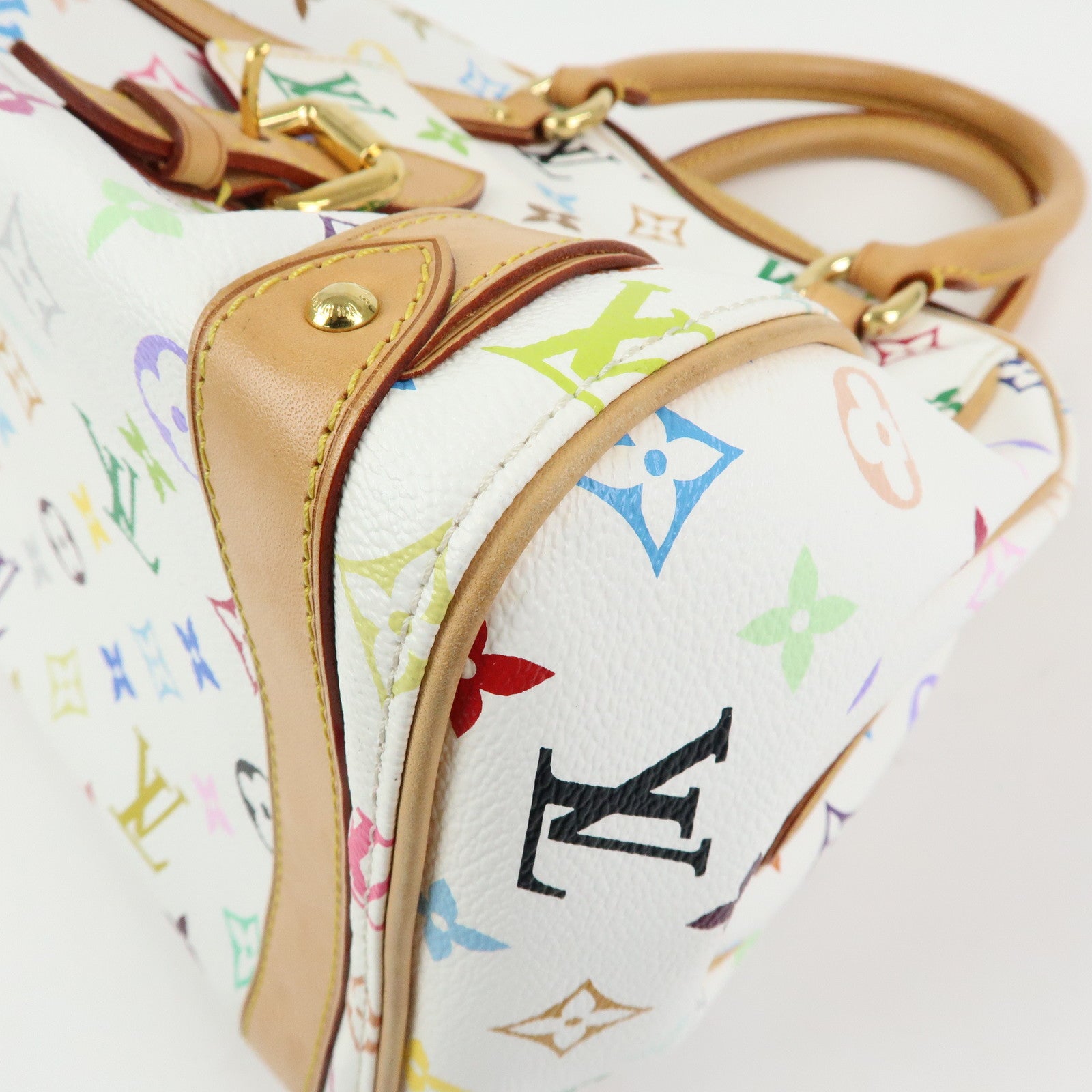 Louis Vuitton Monogram Multicolor Priscilla Hand Bag Blanc M40096