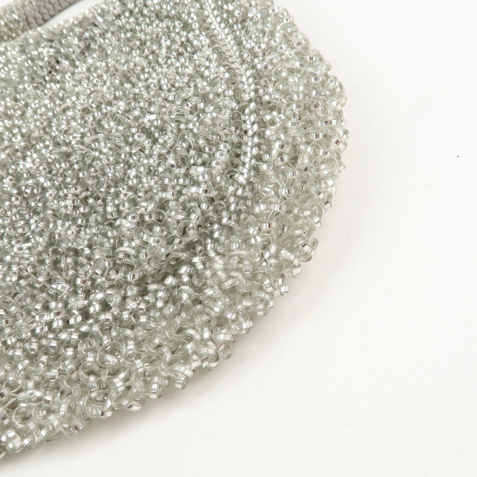 ANTEPRIMA PVC Hand Bag Shoulder Bag Clear Transparent Silver