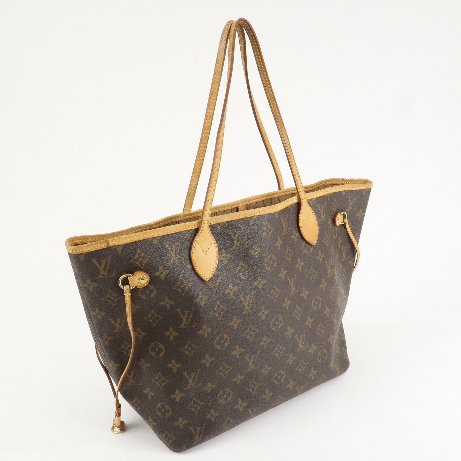 Louis Vuitton Monogram Neverfull MM Tote Bag Brown M40156 Used