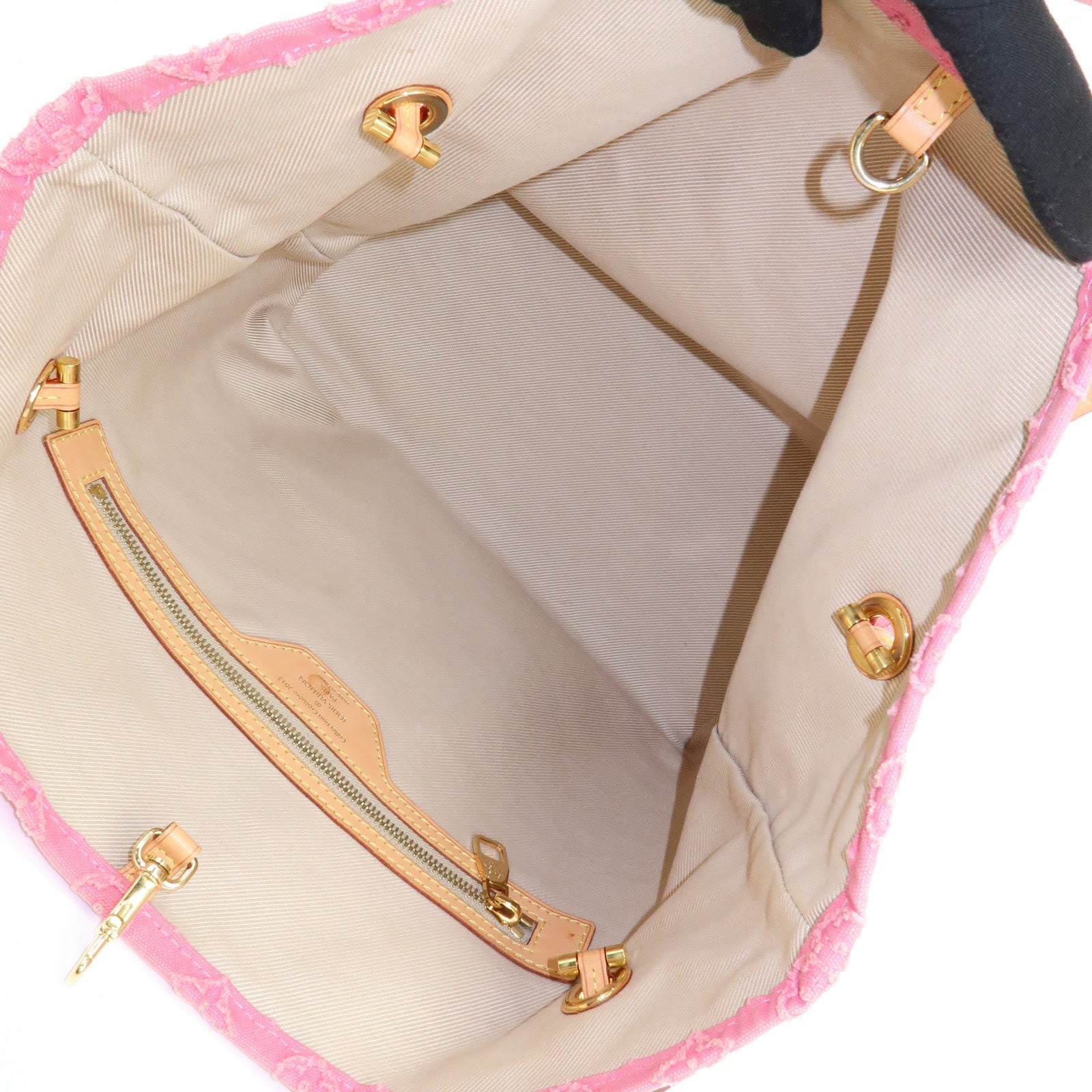 Louis Vuitton Monogram Stone Neverfull MM Tote Bag Rose M40834