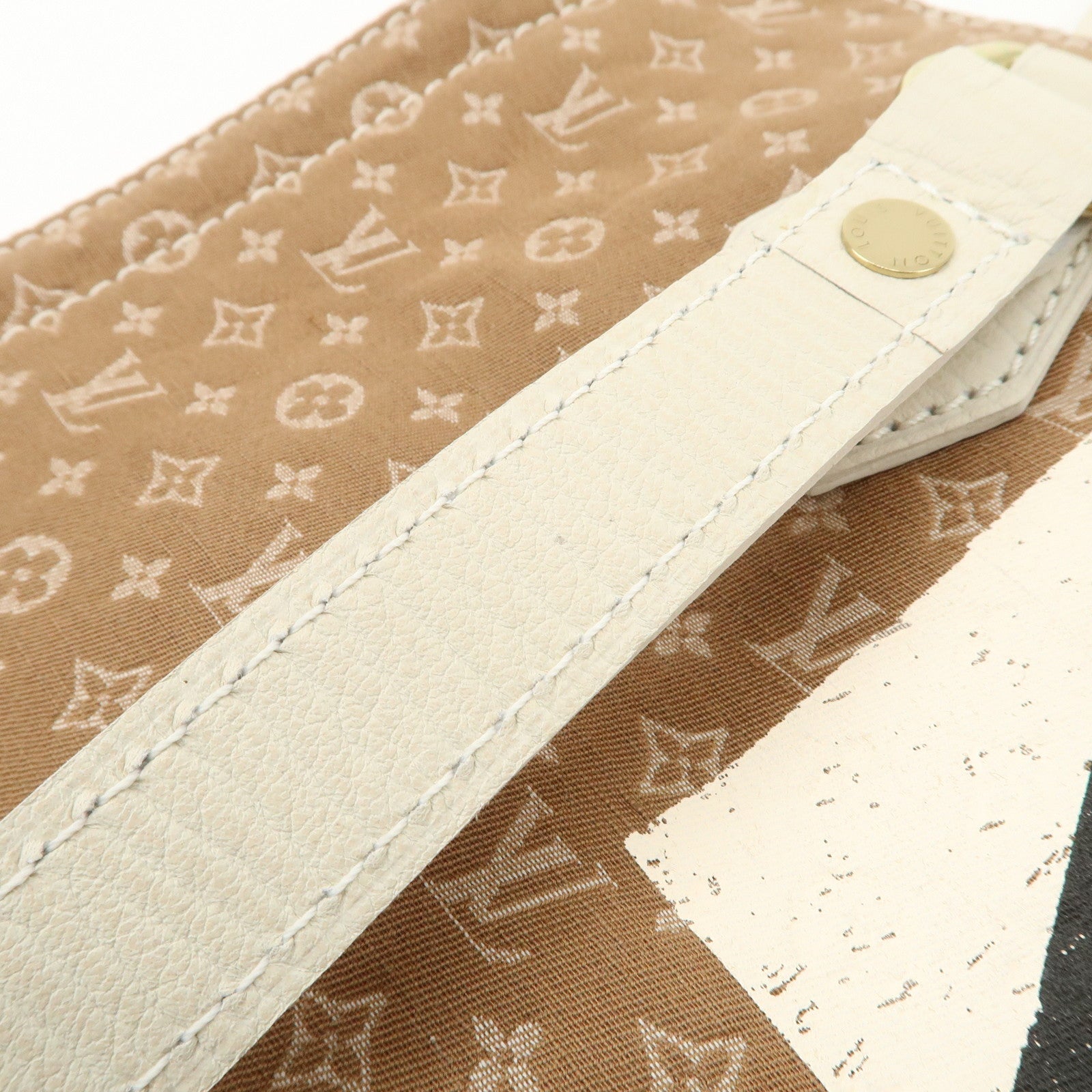 Louis Vuitton Monogram Mini Tanger Canvas Tote Bag Camel M40022