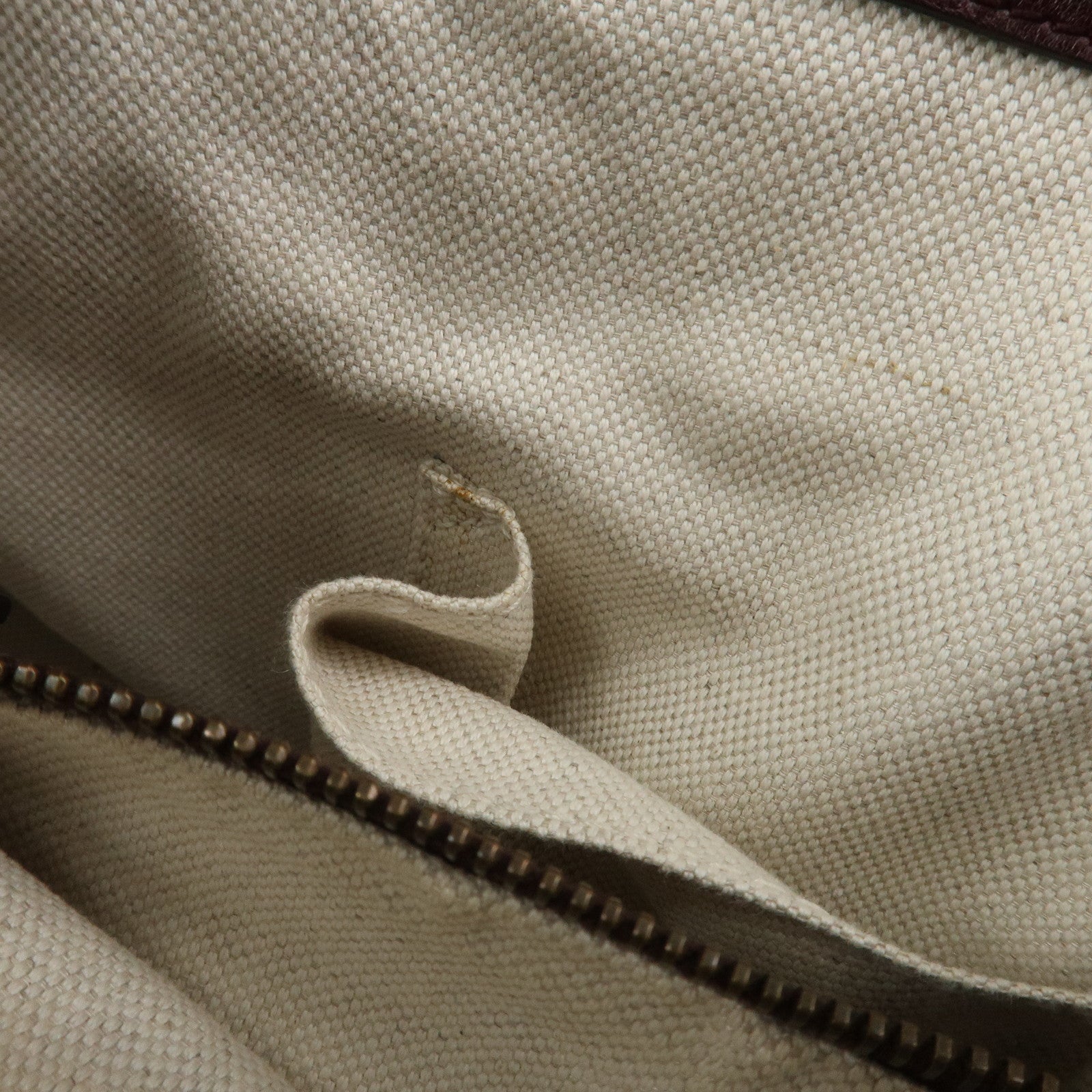 GUCCI GG Running Leather Tote Bag Hand Bag Wine Red 247183