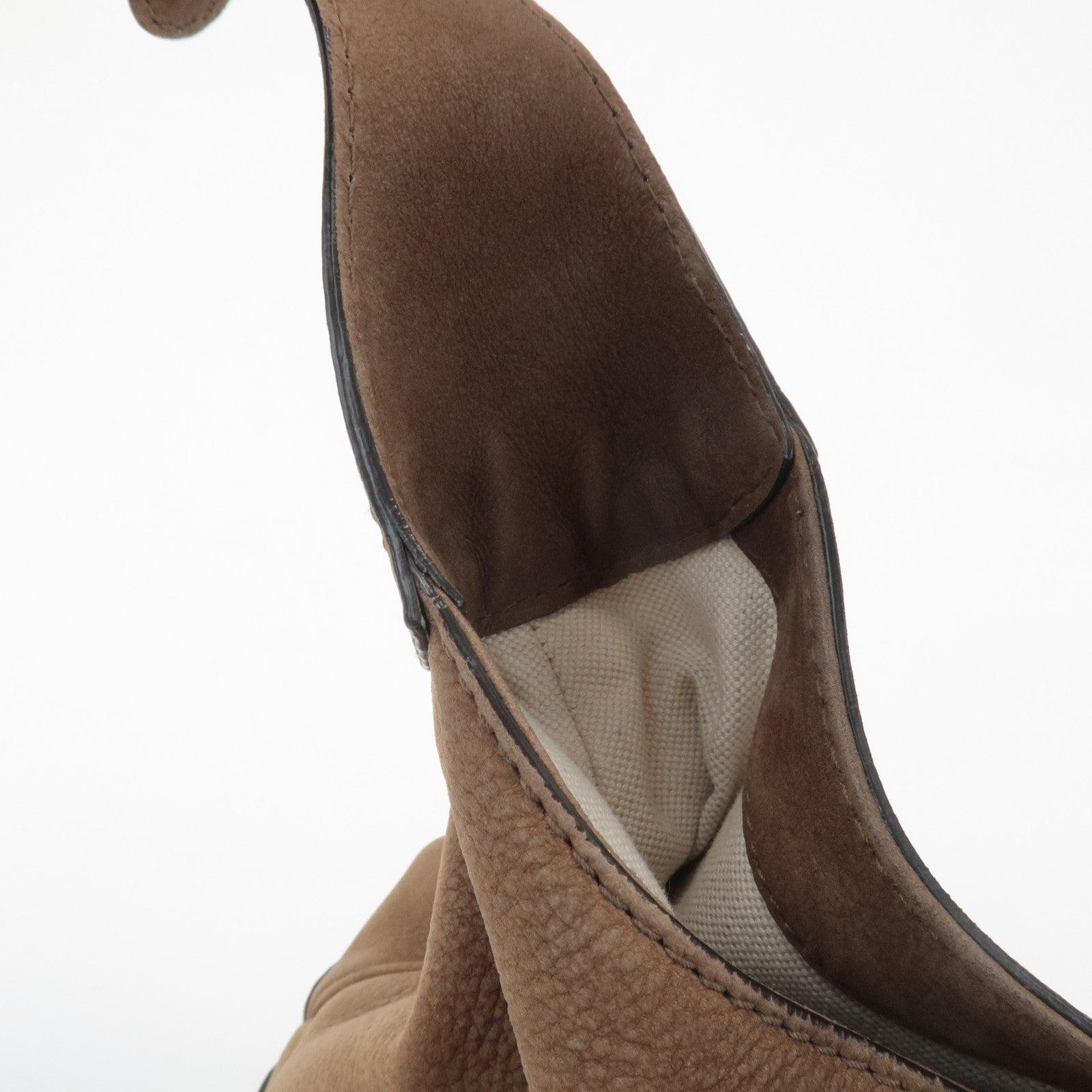 GUCCI New Jackie Leather Shoulder Bag Hand Bag Brown 277520 Used