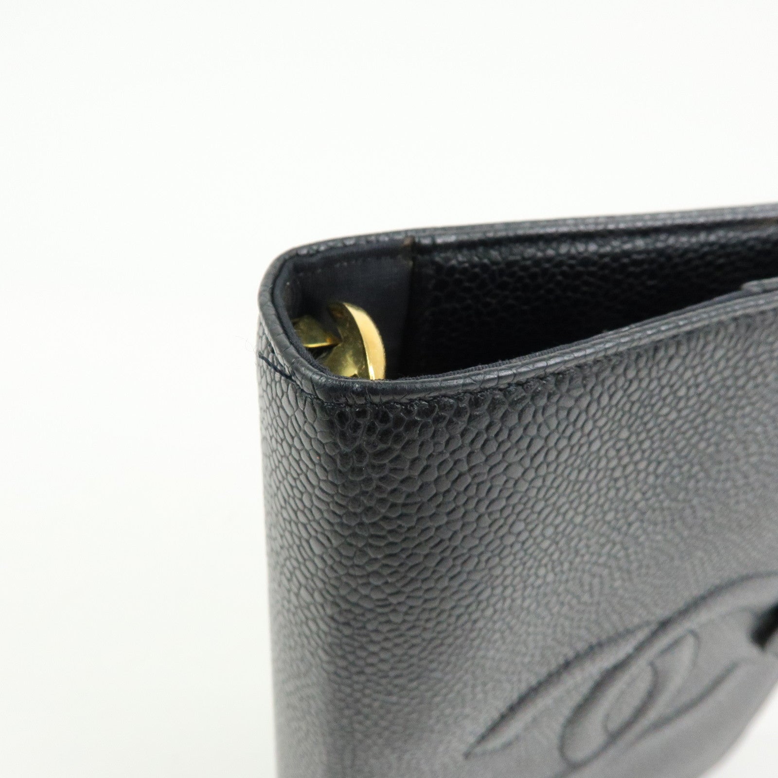 CHANEL COCO Mark Caviarskin Agenda Cover Planner Cover Black