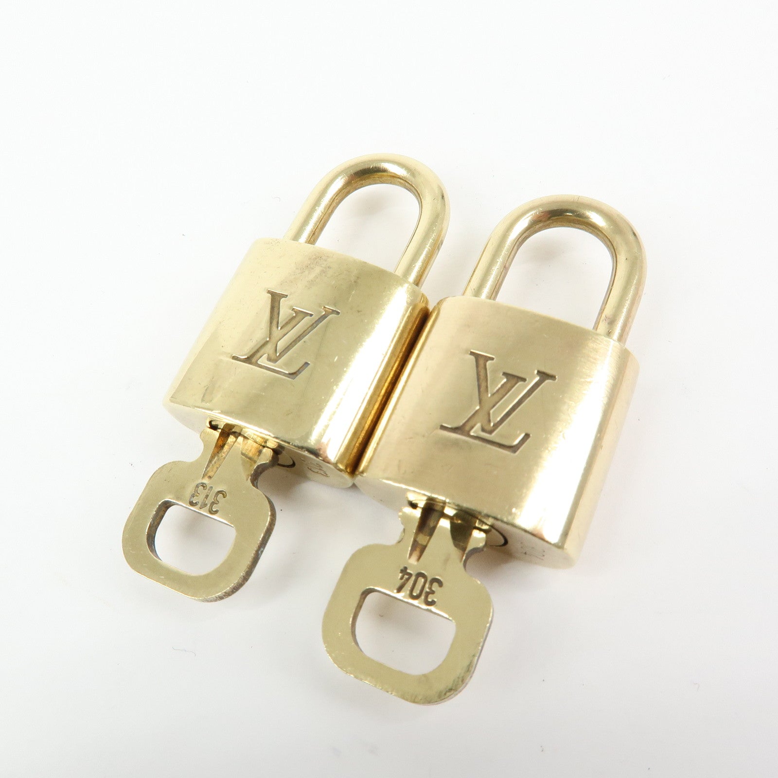 Louis Vuitton Set of 10 Lock & Key Cadena Key Lock Used