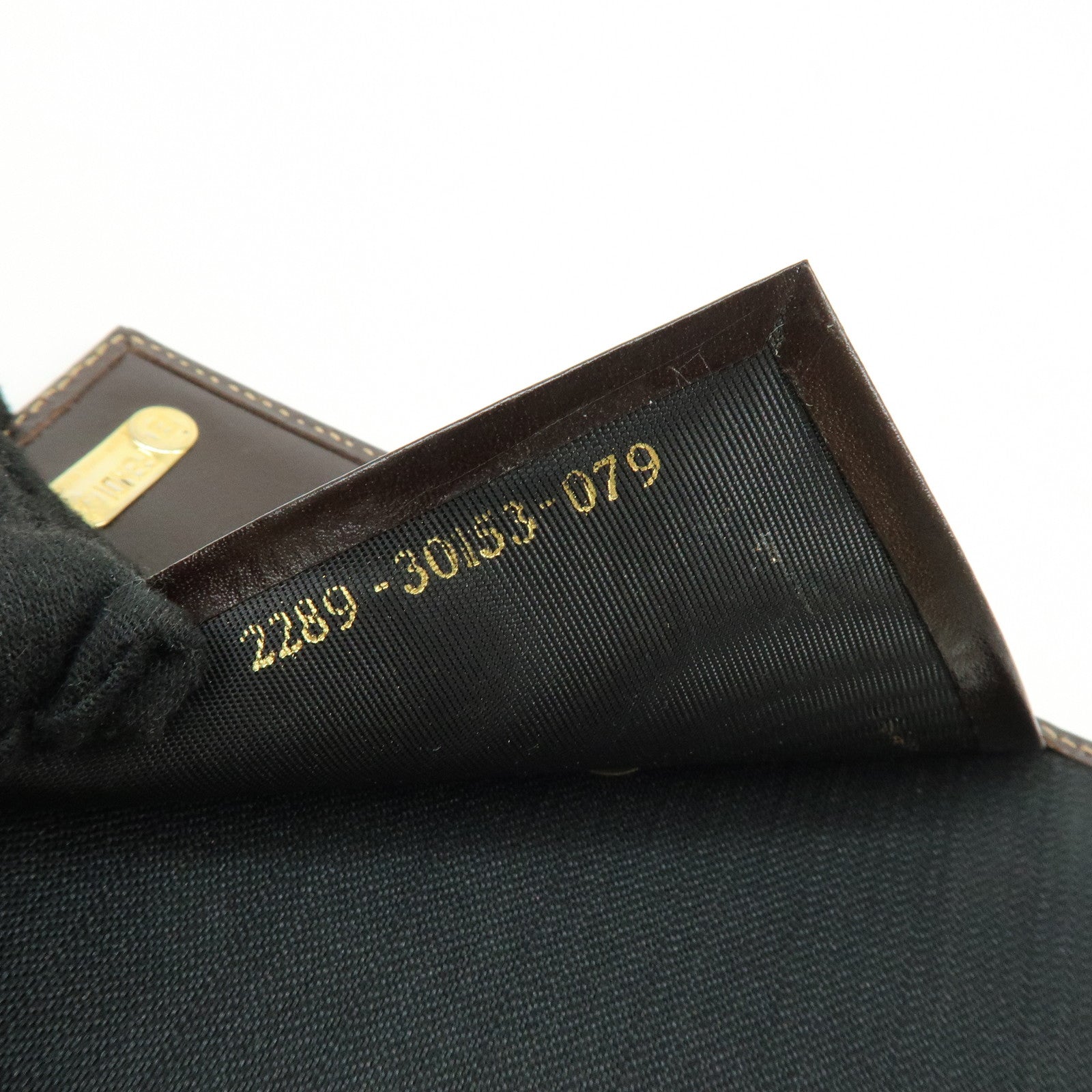 FENDI Zucca Canvas Leather Agenda Planner Cover Brown Black 30153