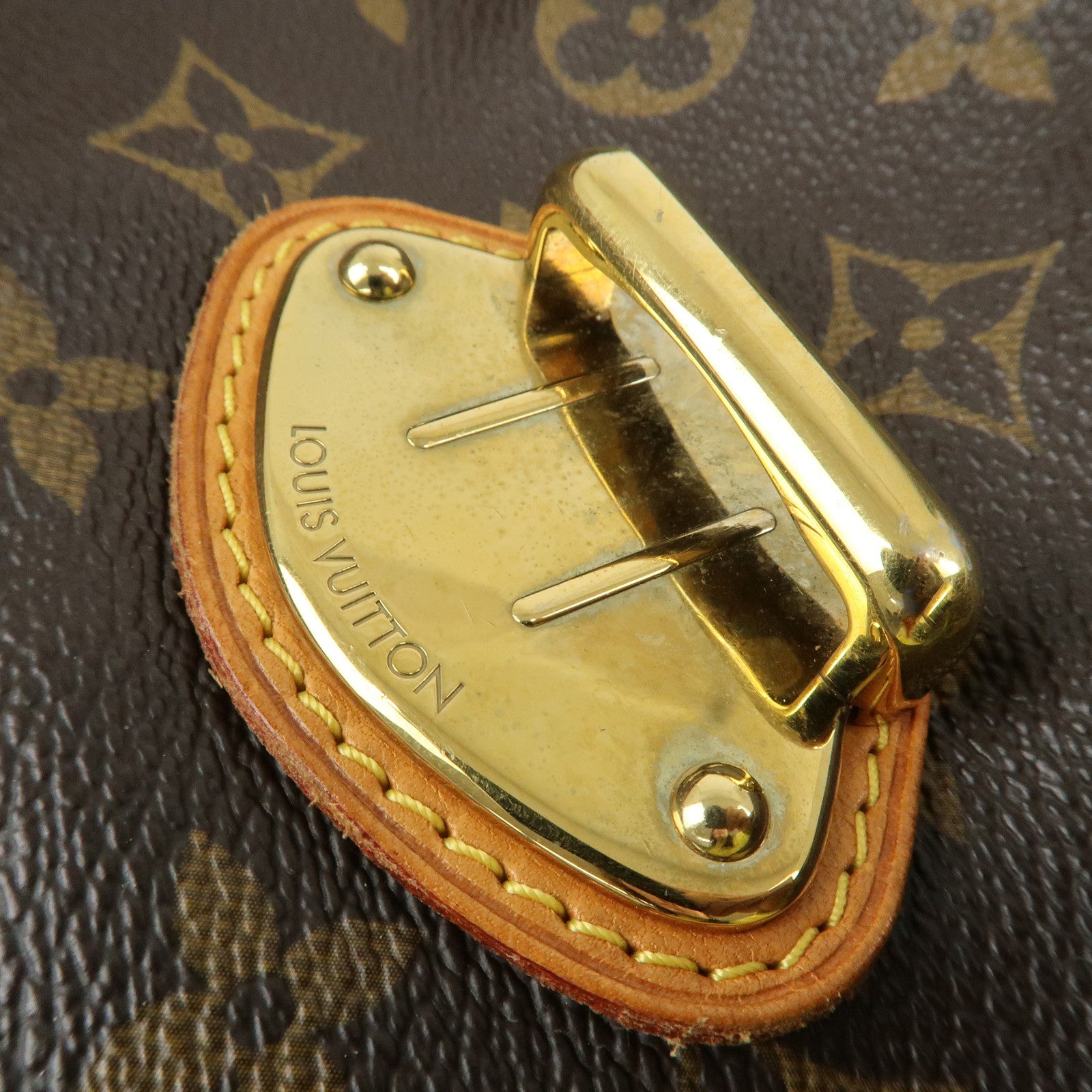 Louis Vuitton Monogram Stresa GM Shoulder Bag Brown M51188 Used