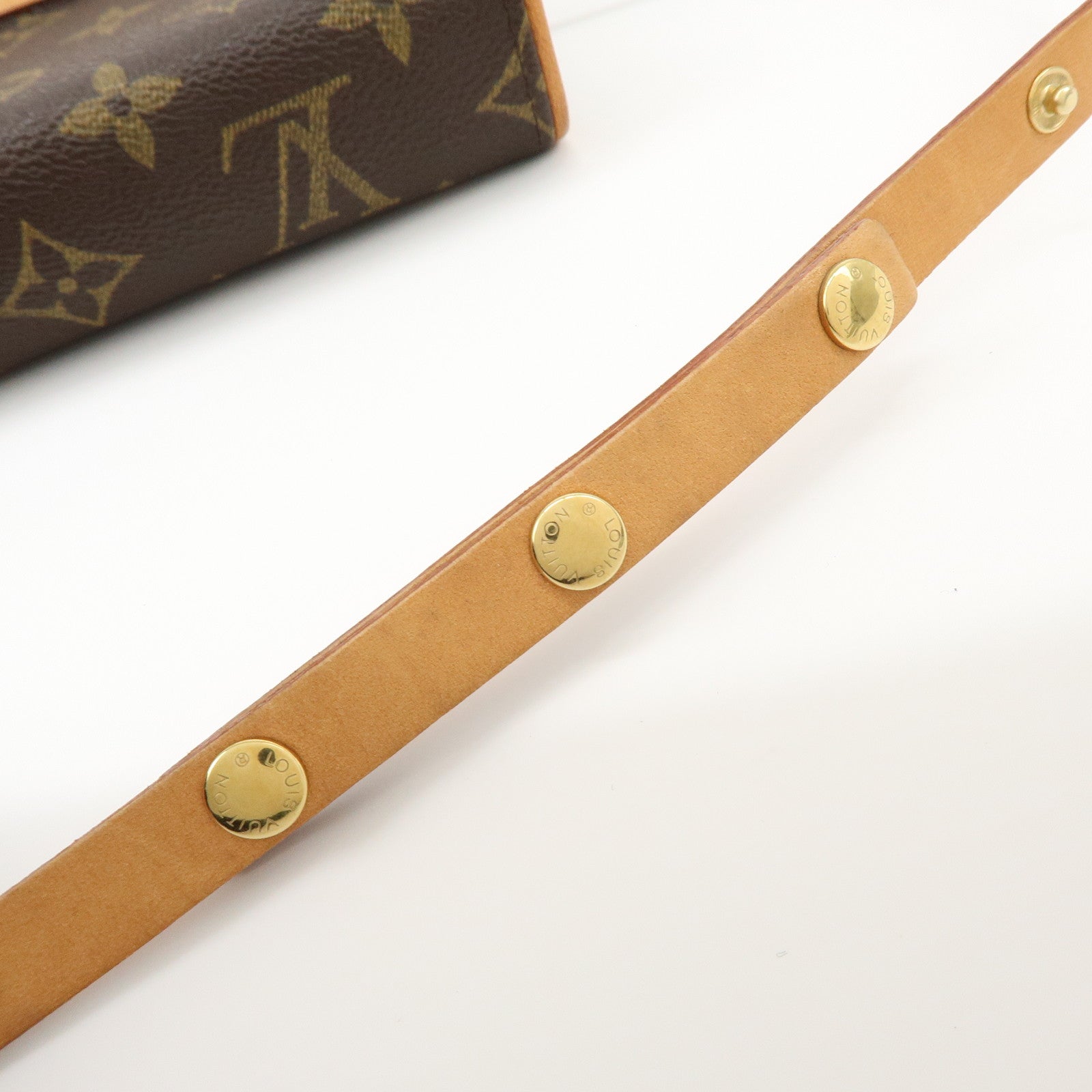 Louis Vuitton Monogram Pochette Florentine Waist Bag Belt XS M51855